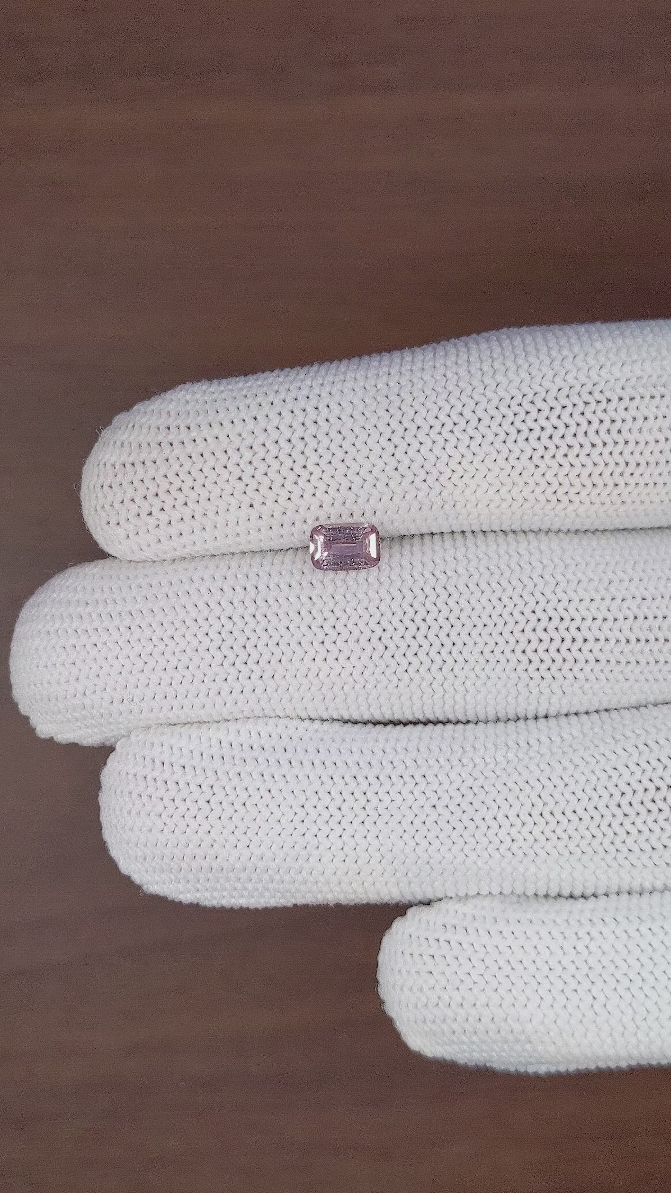 0.75 Ct. Pink Sapphire from Madagascar Size Video