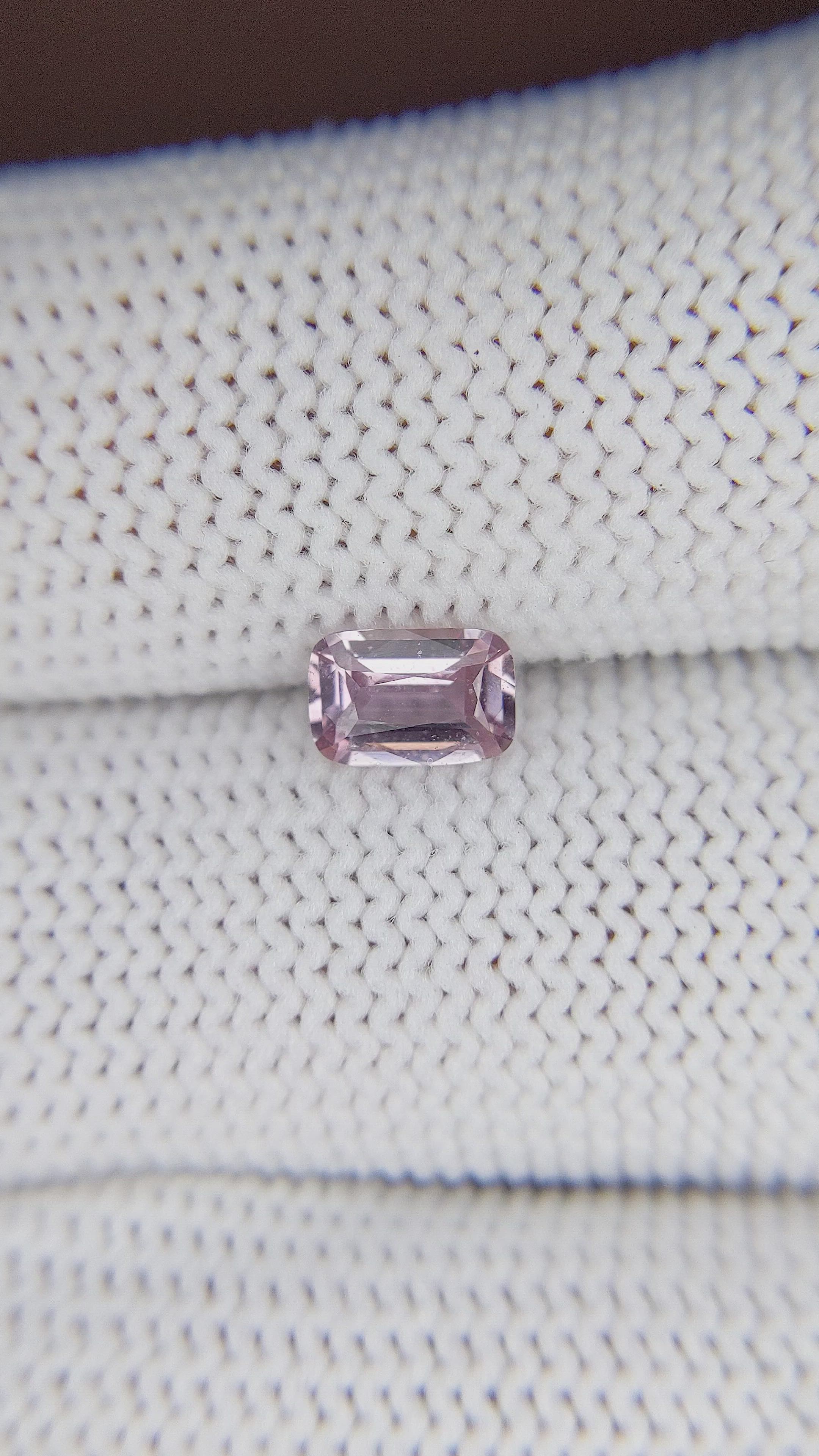 0.75 Ct. Pink Sapphire from Madagascar Size Video