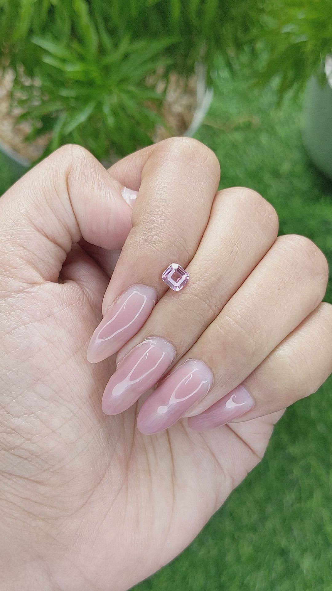 0.70 Ct. Pink Sapphire from Madagascar Size Video