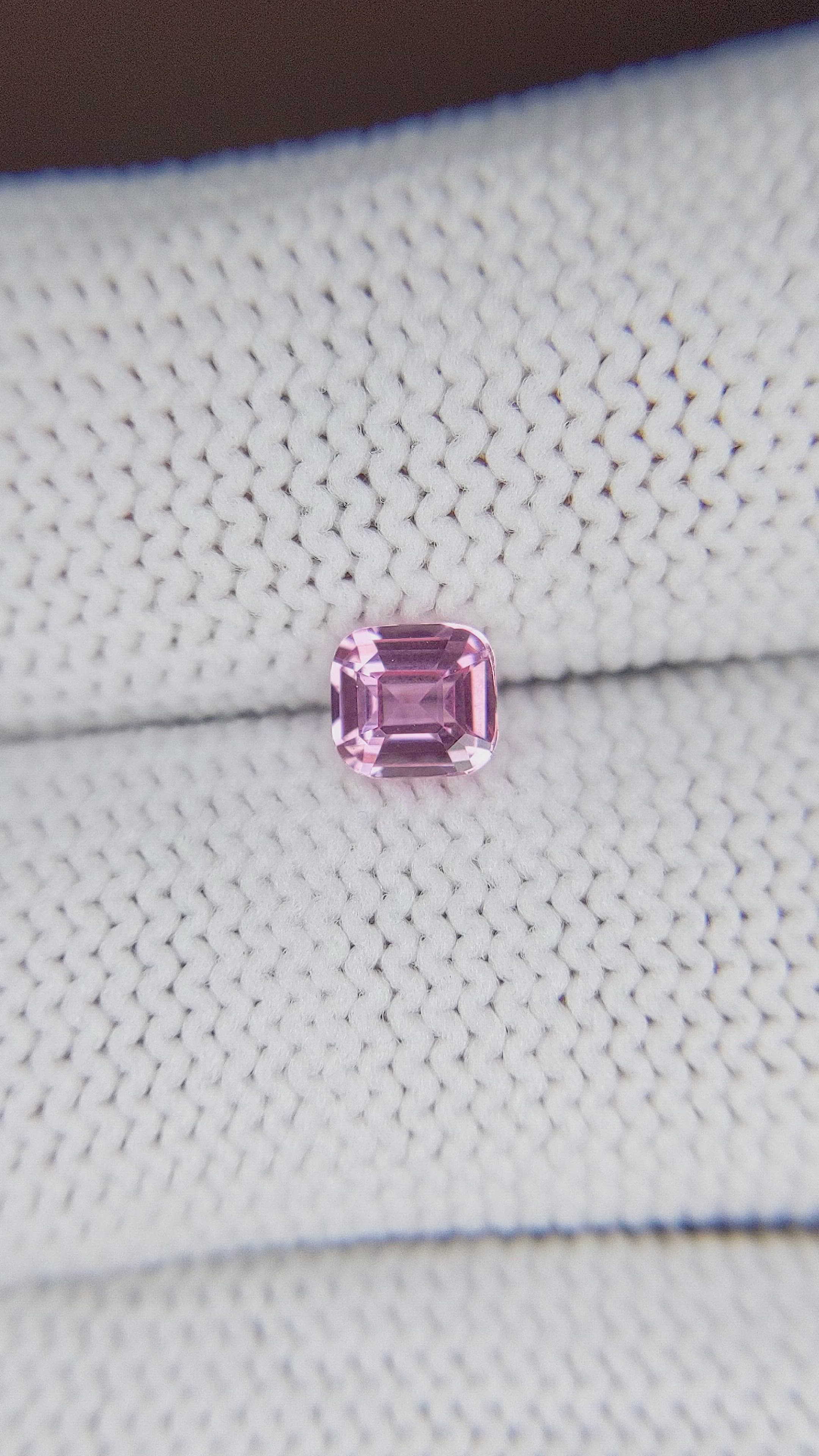 0.70 Ct. Pink Sapphire from Madagascar Size Video