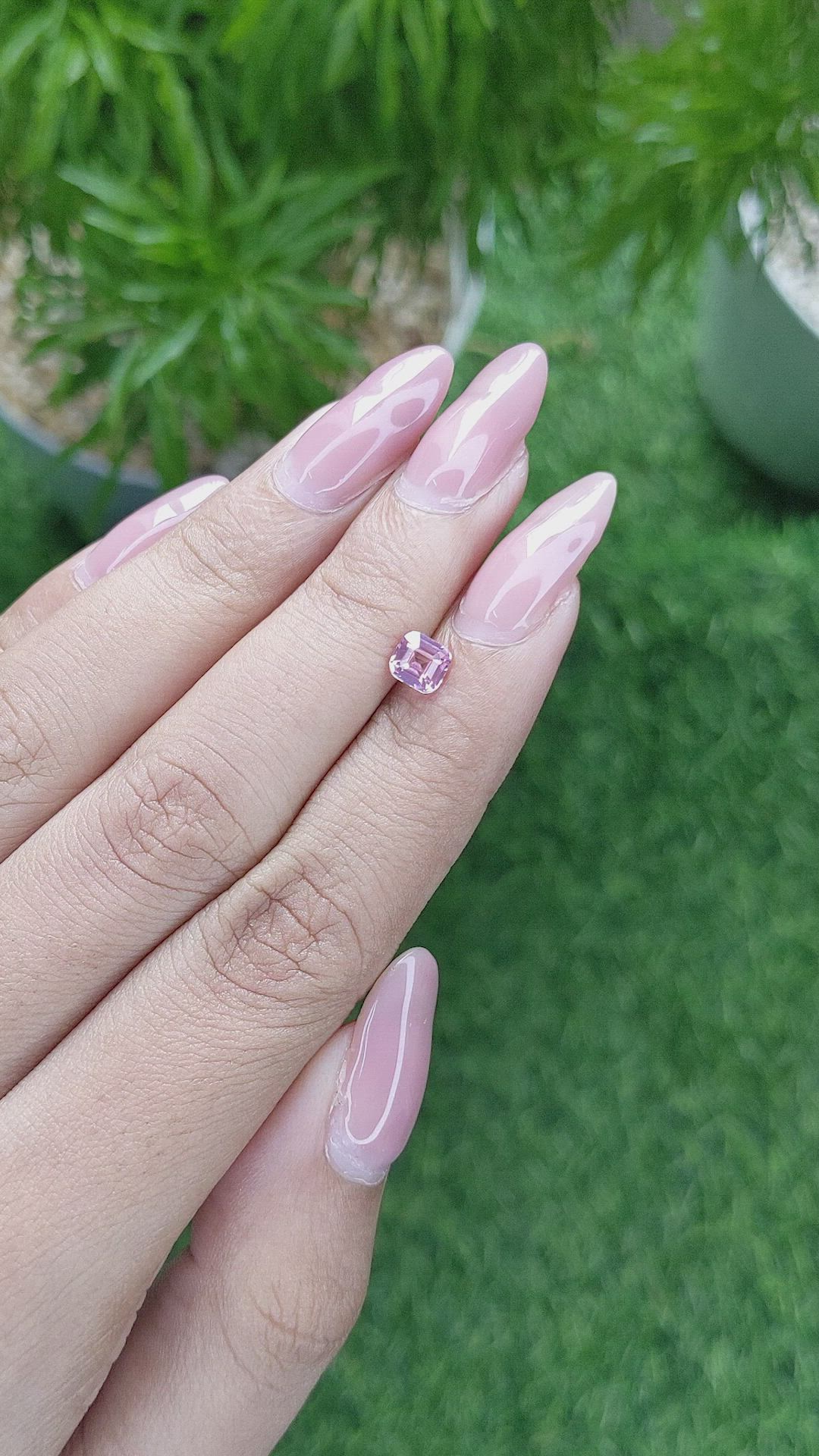 0.70 Ct. Pink Sapphire from Madagascar Size Video