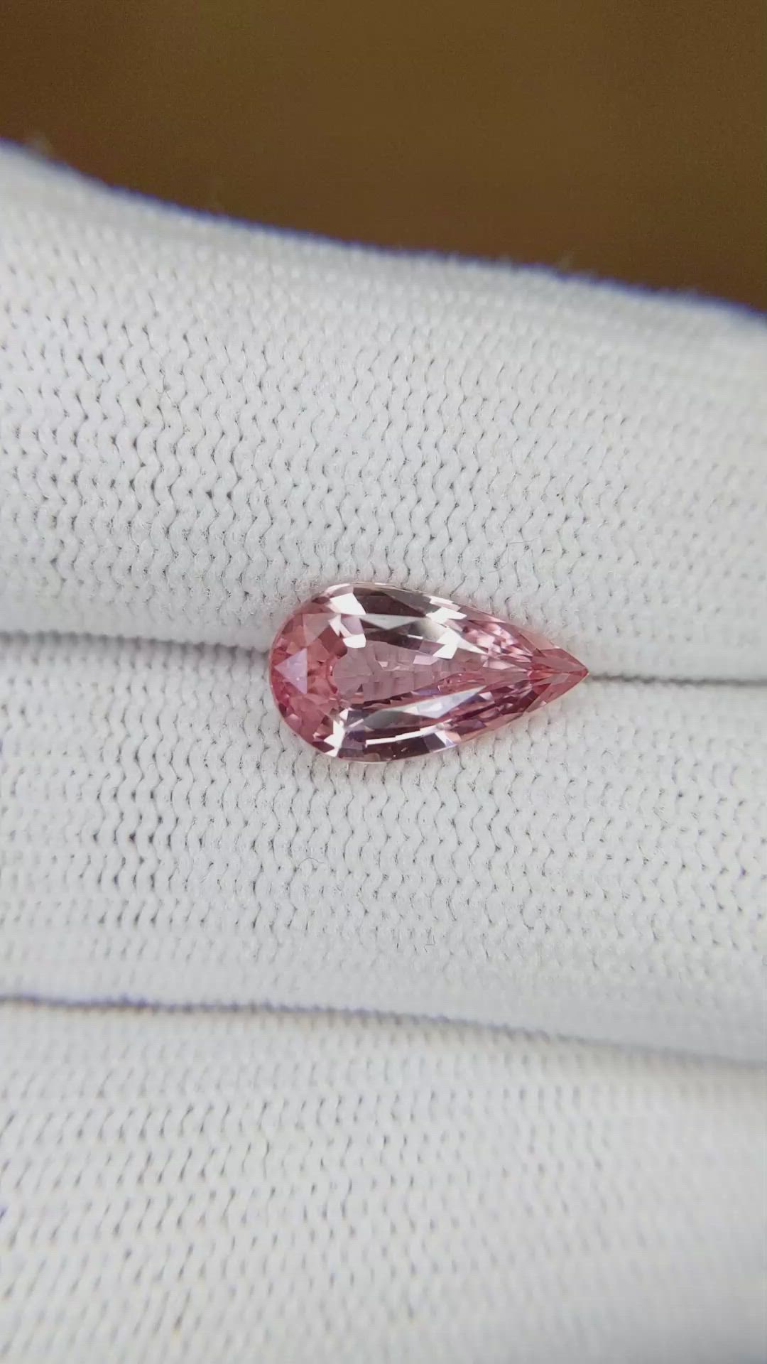 2.51 Ct. Padparadscha Sapphire from Madagascar Size Video