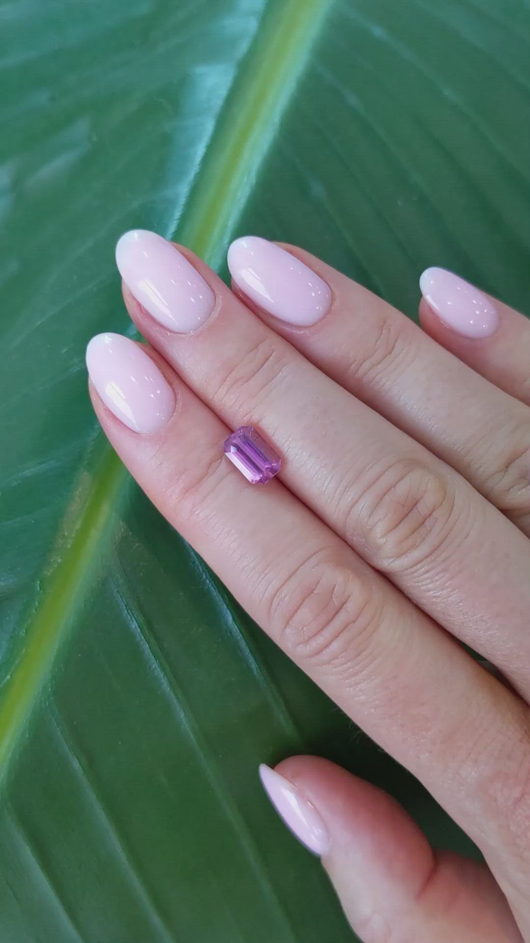 2.00 Ct. Pink Sapphire from Ceylon (Sri Lanka) Size Video