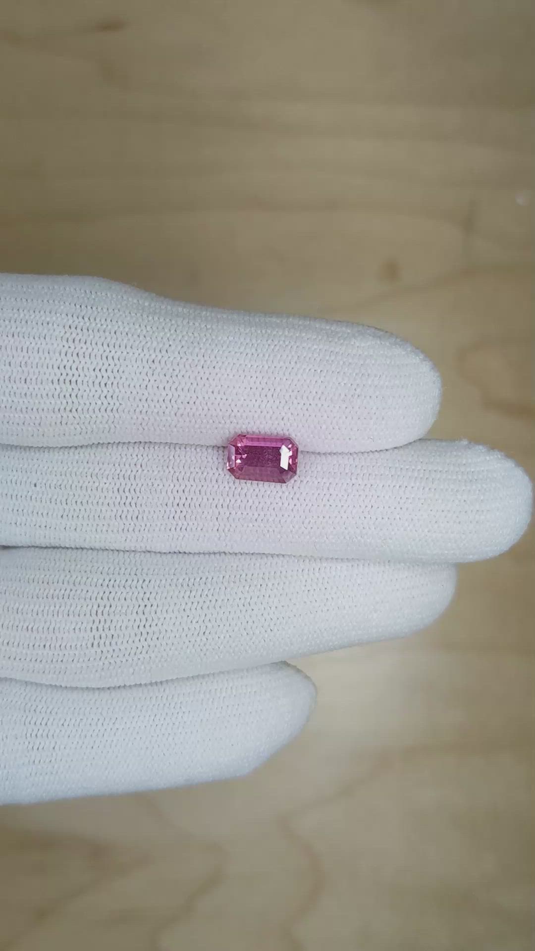 2.00 Ct. Pink Sapphire from Ceylon (Sri Lanka) Size Video