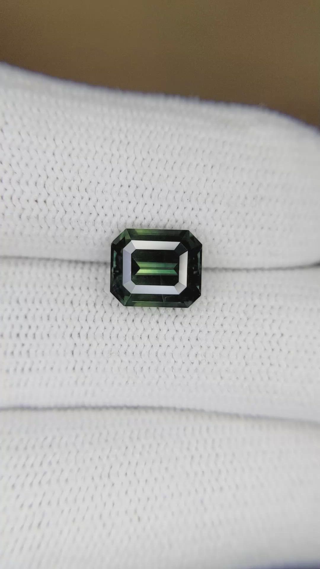 2.68 Ct. Green Sapphire from Madagascar Size Video