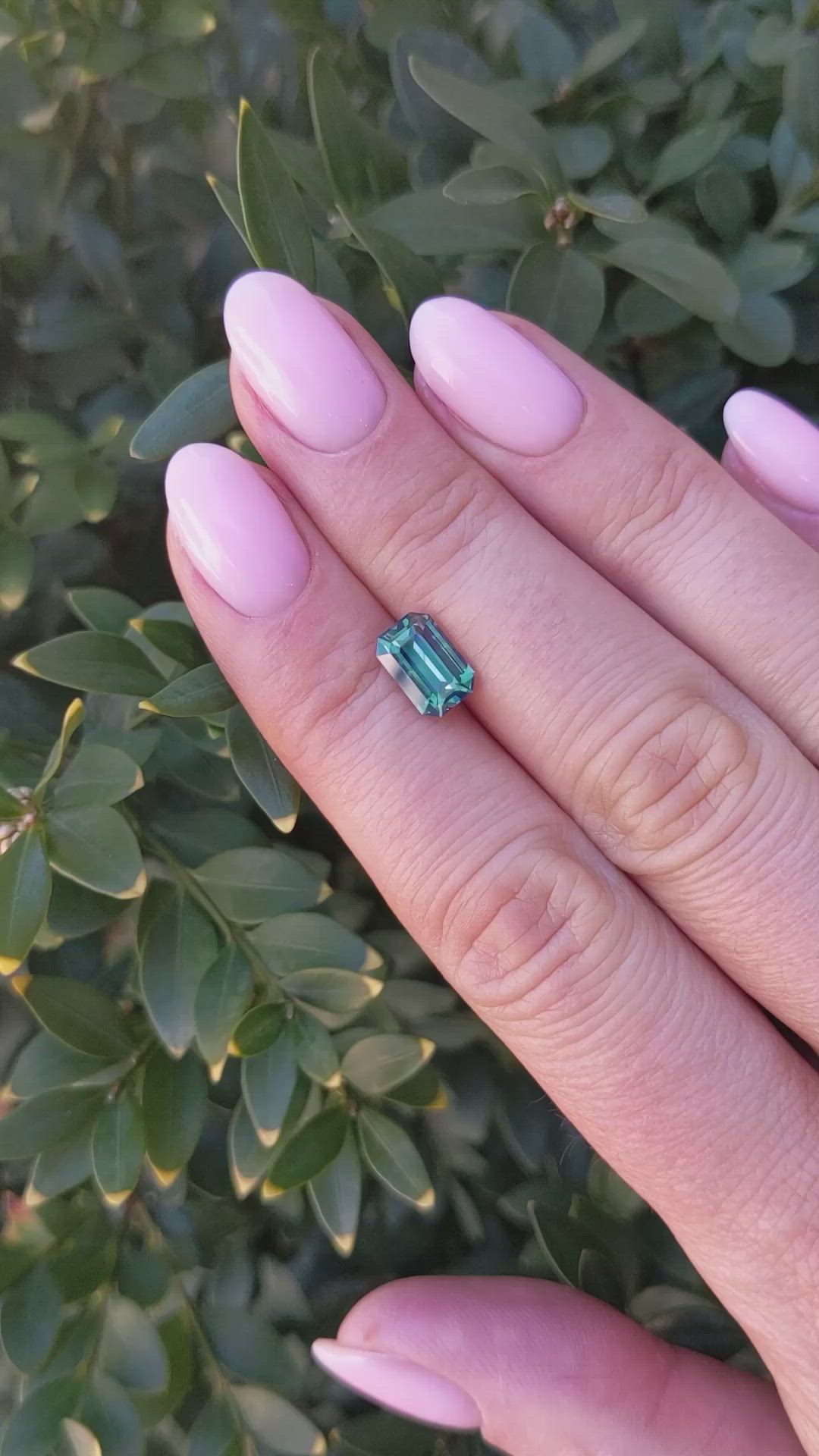 2.06 Ct. Green Sapphire from Madagascar Size Video