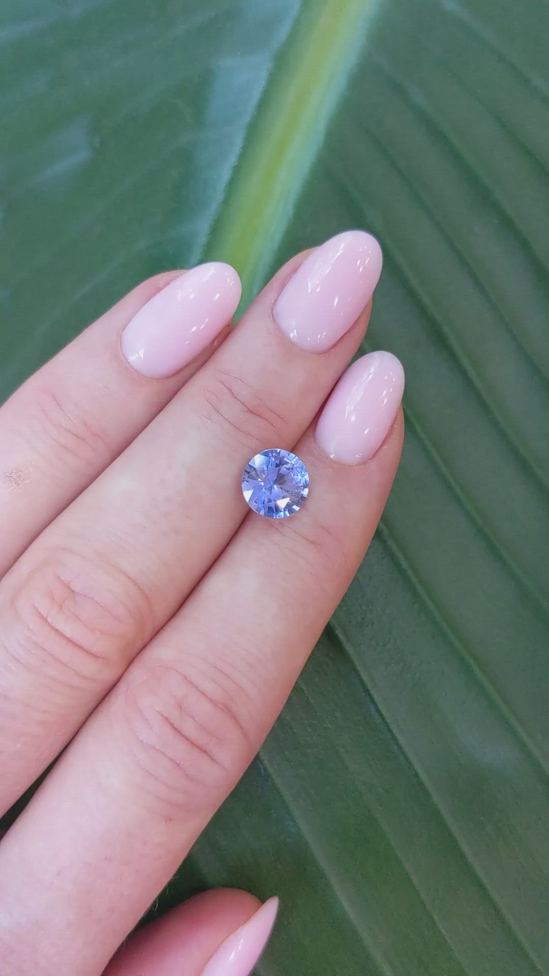 2.10 Ct. Blue Sapphire from Ceylon (Sri Lanka) Size Video