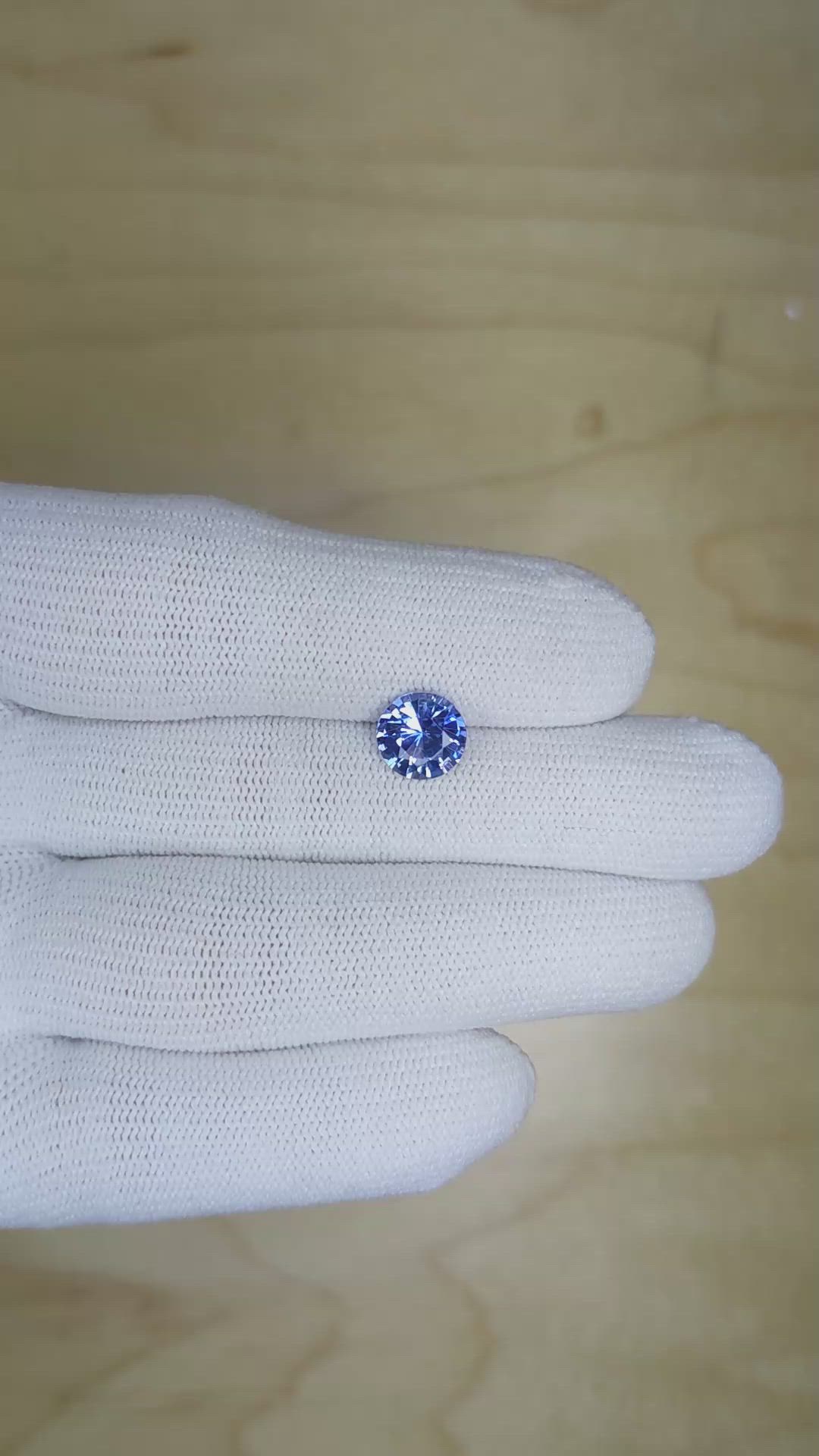 2.10 Ct. Blue Sapphire from Ceylon (Sri Lanka) Size Video
