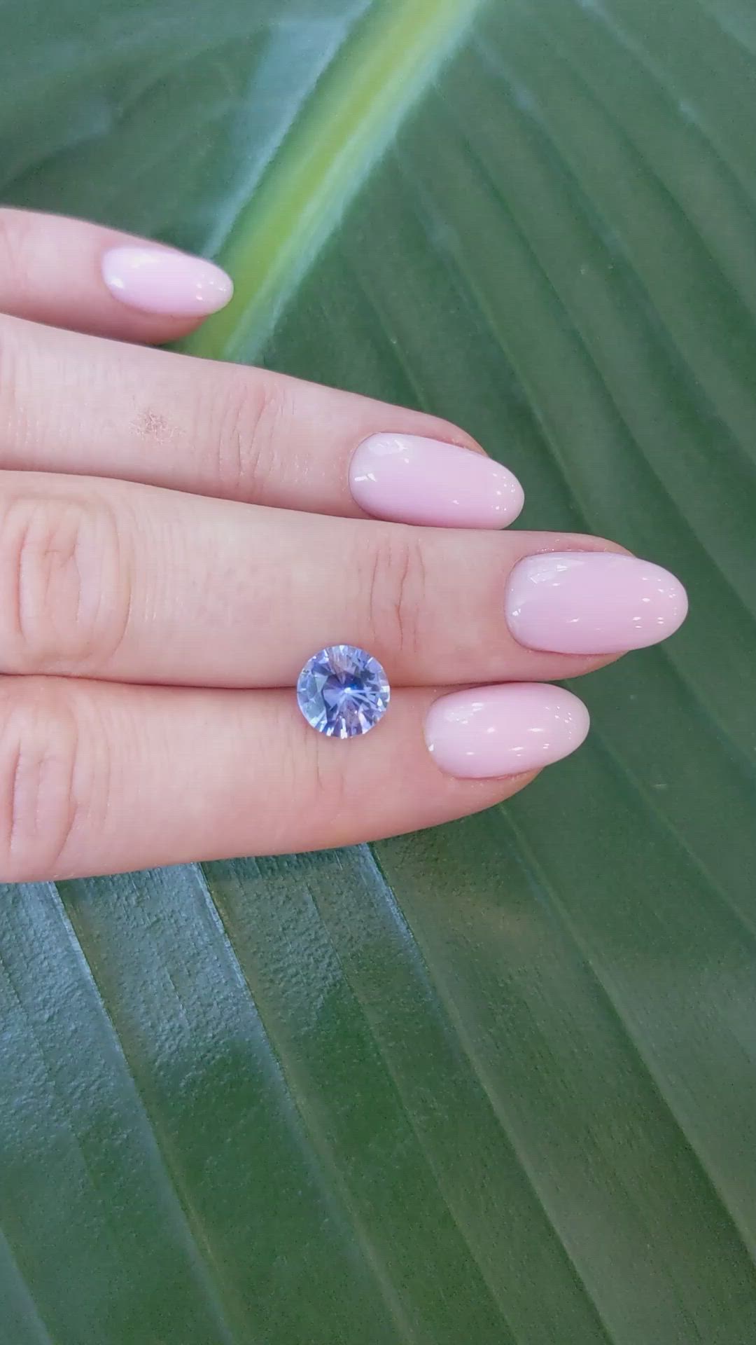 2.10 Ct. Blue Sapphire from Ceylon (Sri Lanka) Size Video