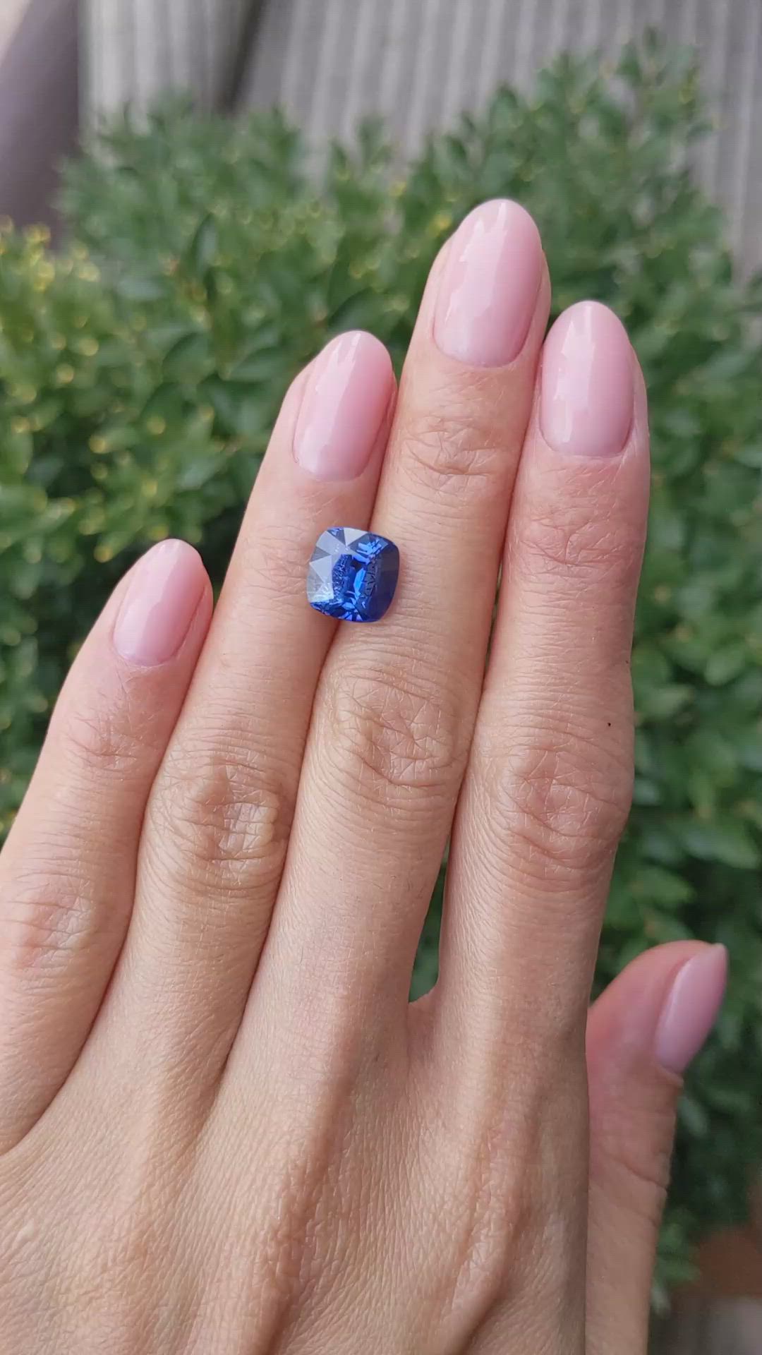 4.62 Ct. Blue Sapphire from Ceylon (Sri Lanka) Size Video