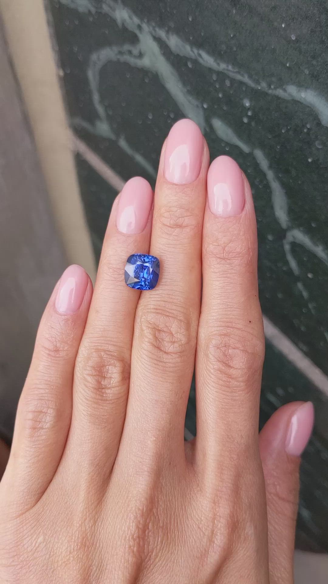 4.62 Ct. Blue Sapphire from Ceylon (Sri Lanka) Size Video