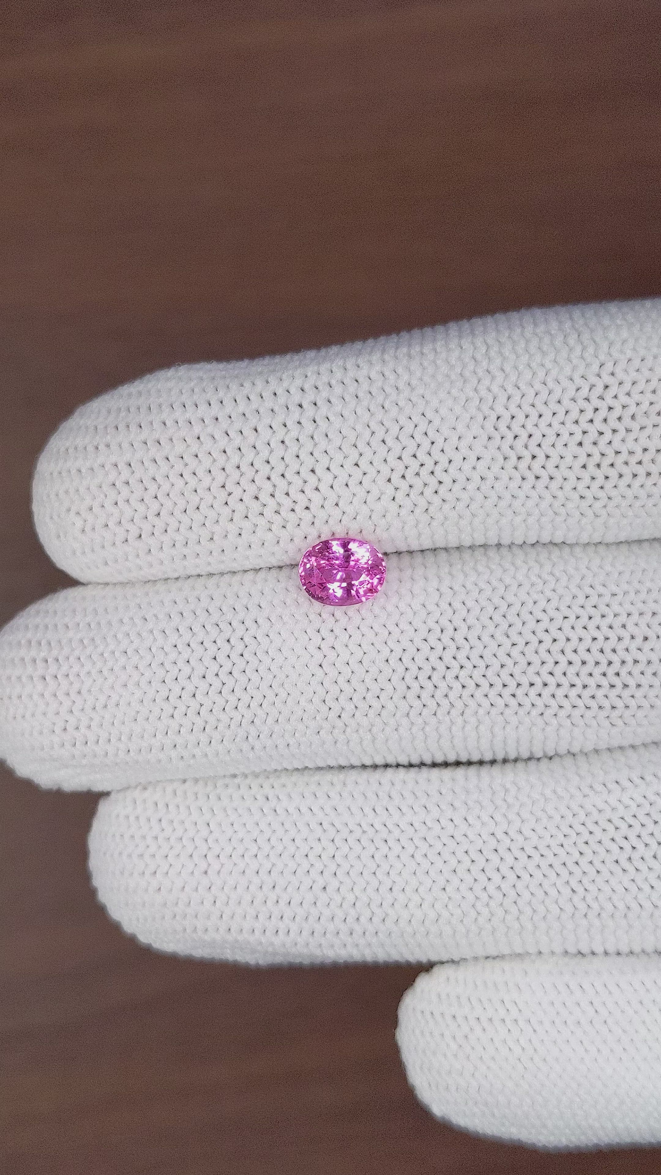 1.25 Ct. Pink Sapphire from Tanzania Size Video