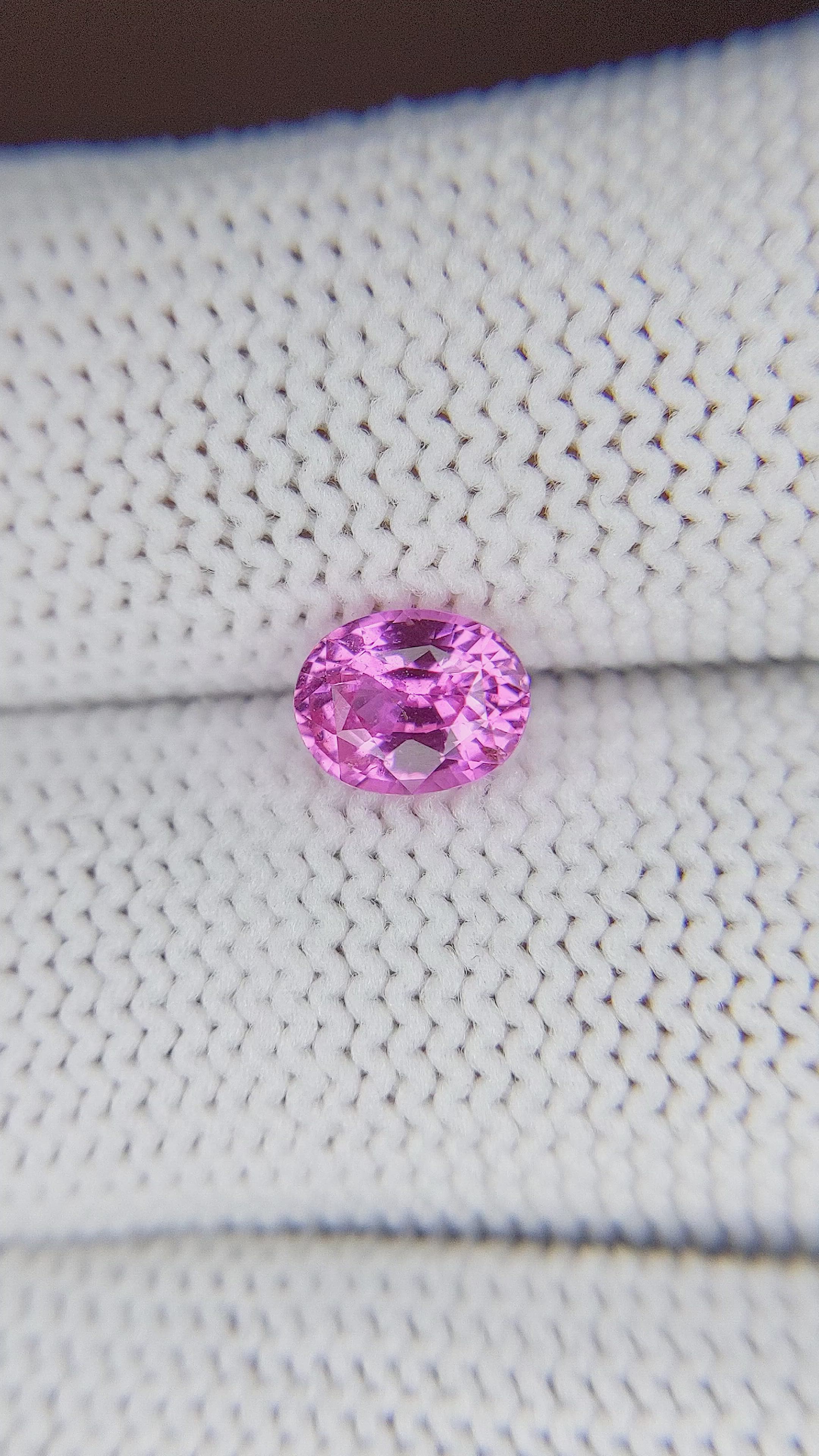 1.25 Ct. Pink Sapphire from Tanzania Size Video