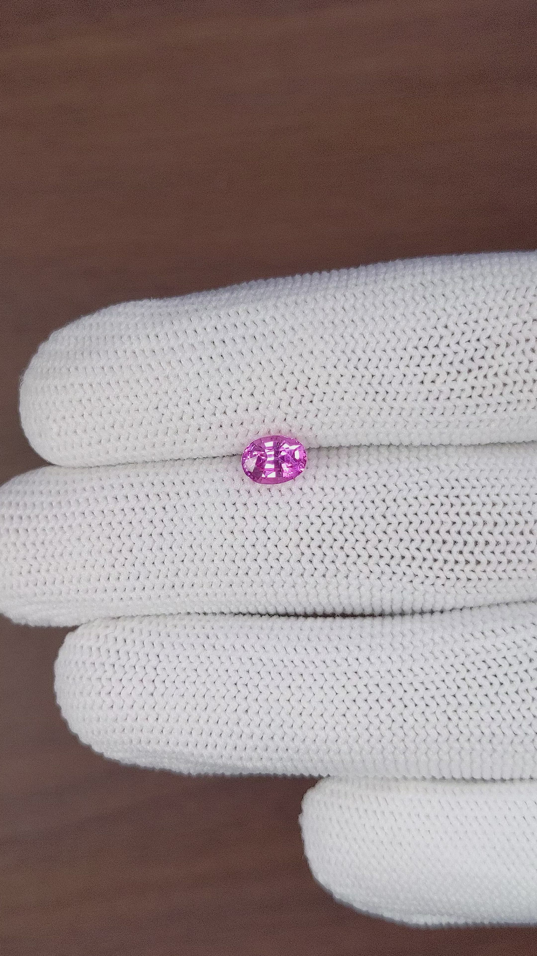 1.08 Ct. Purplish Pink Sapphire from Tanzania Size Video