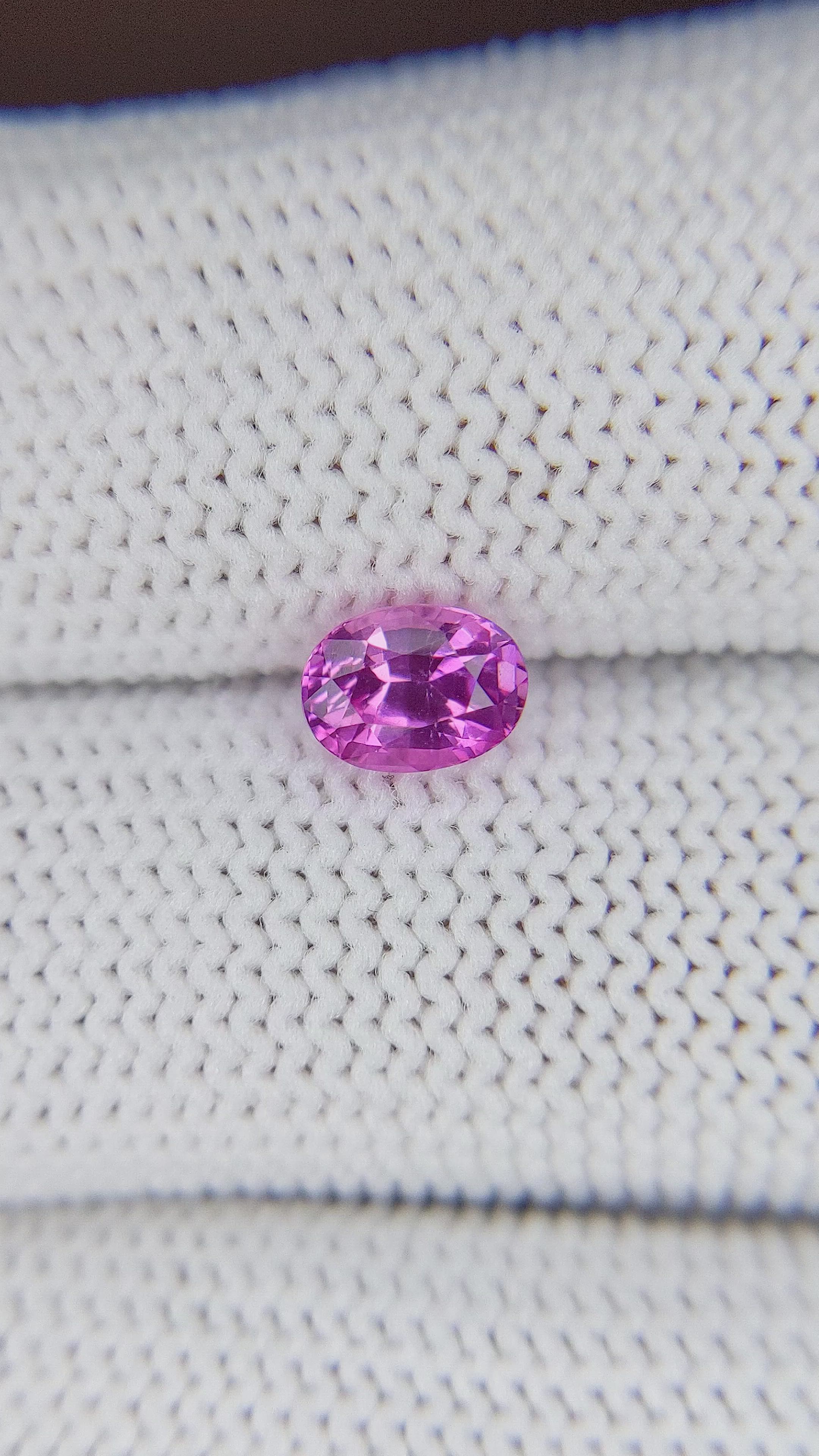 1.08 Ct. Purplish Pink Sapphire from Tanzania Size Video