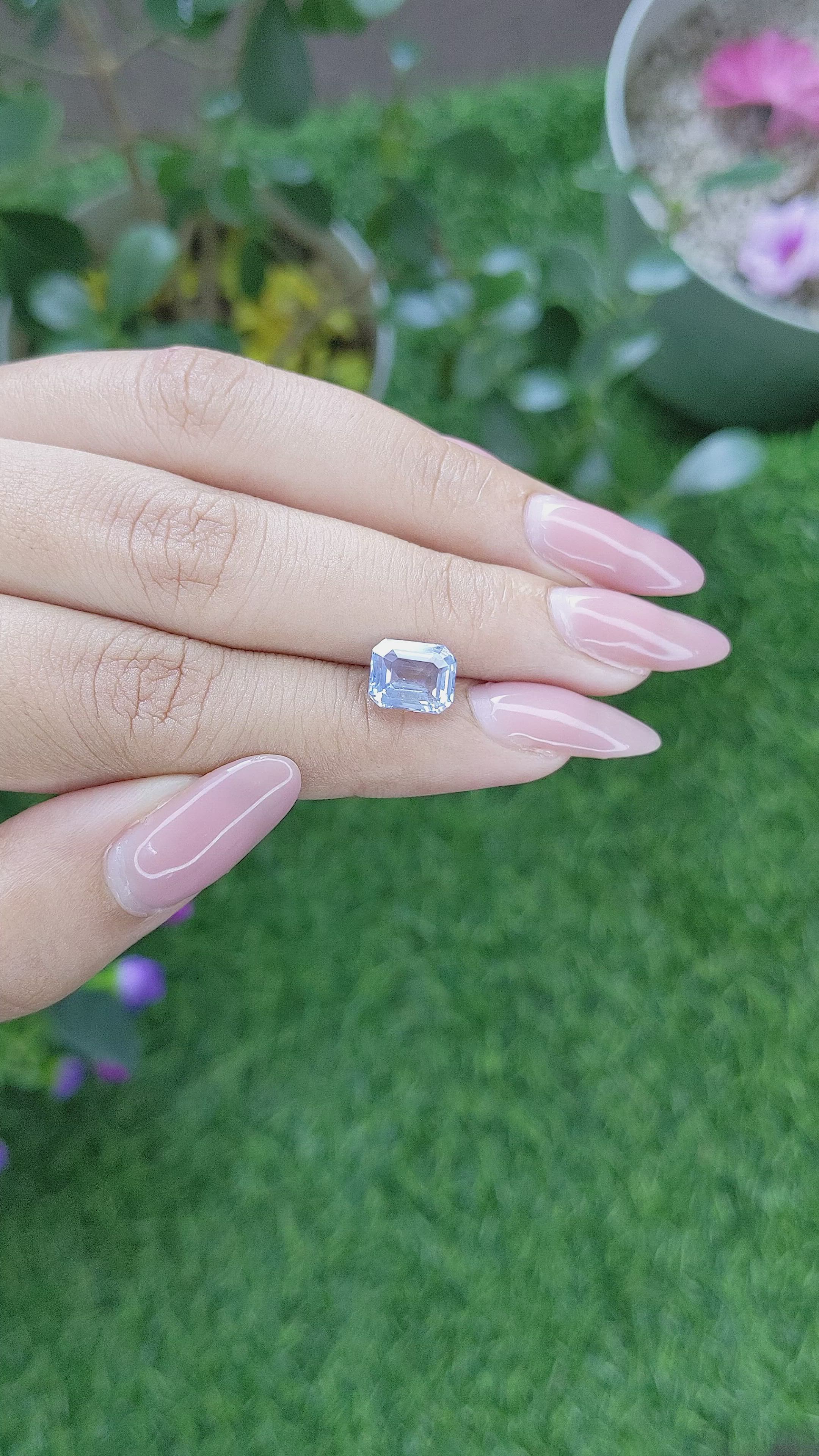 2.99 Ct. Blue Sapphire from Tanzania Size Video