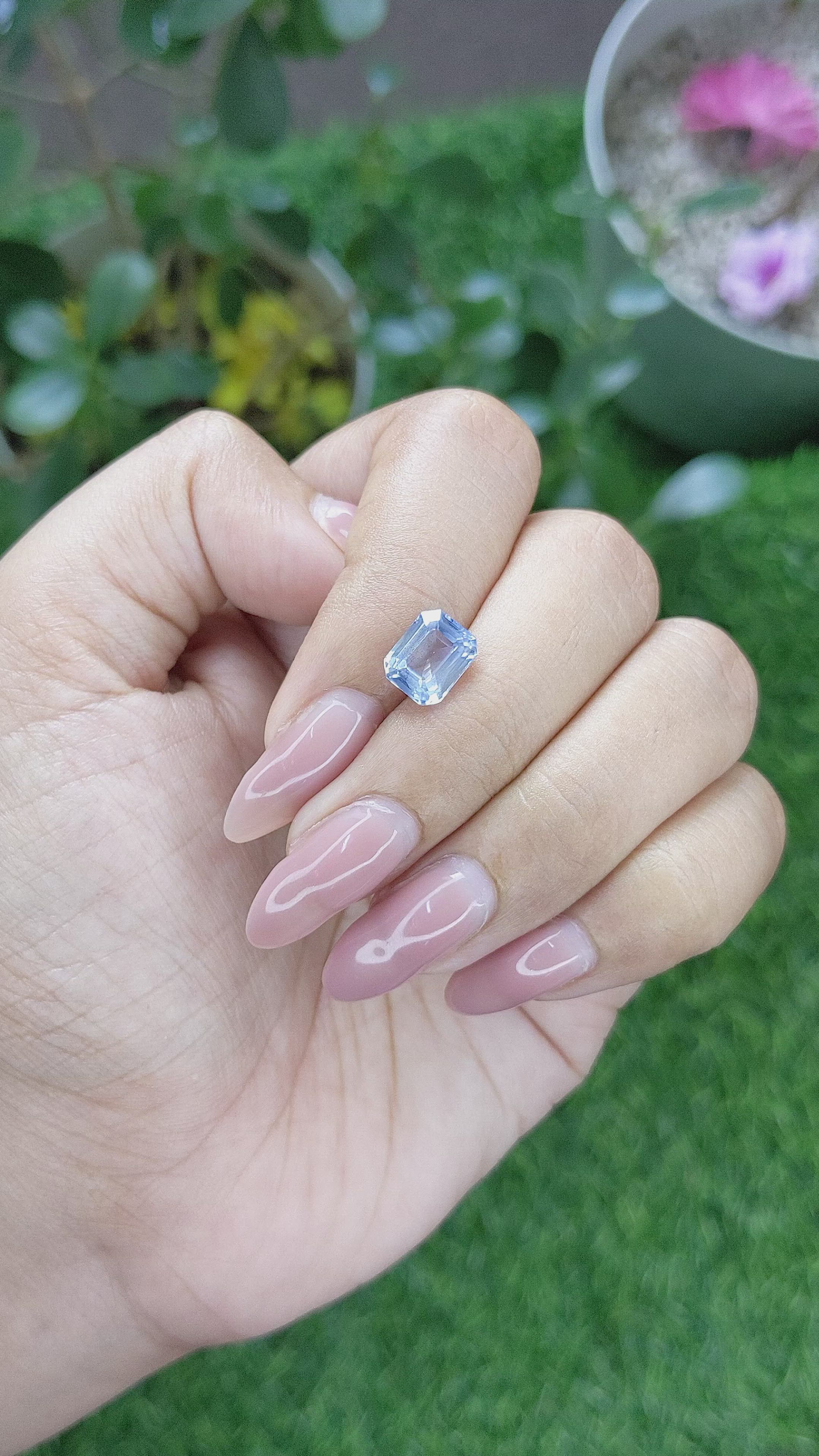 2.99 Ct. Blue Sapphire from Tanzania Size Video