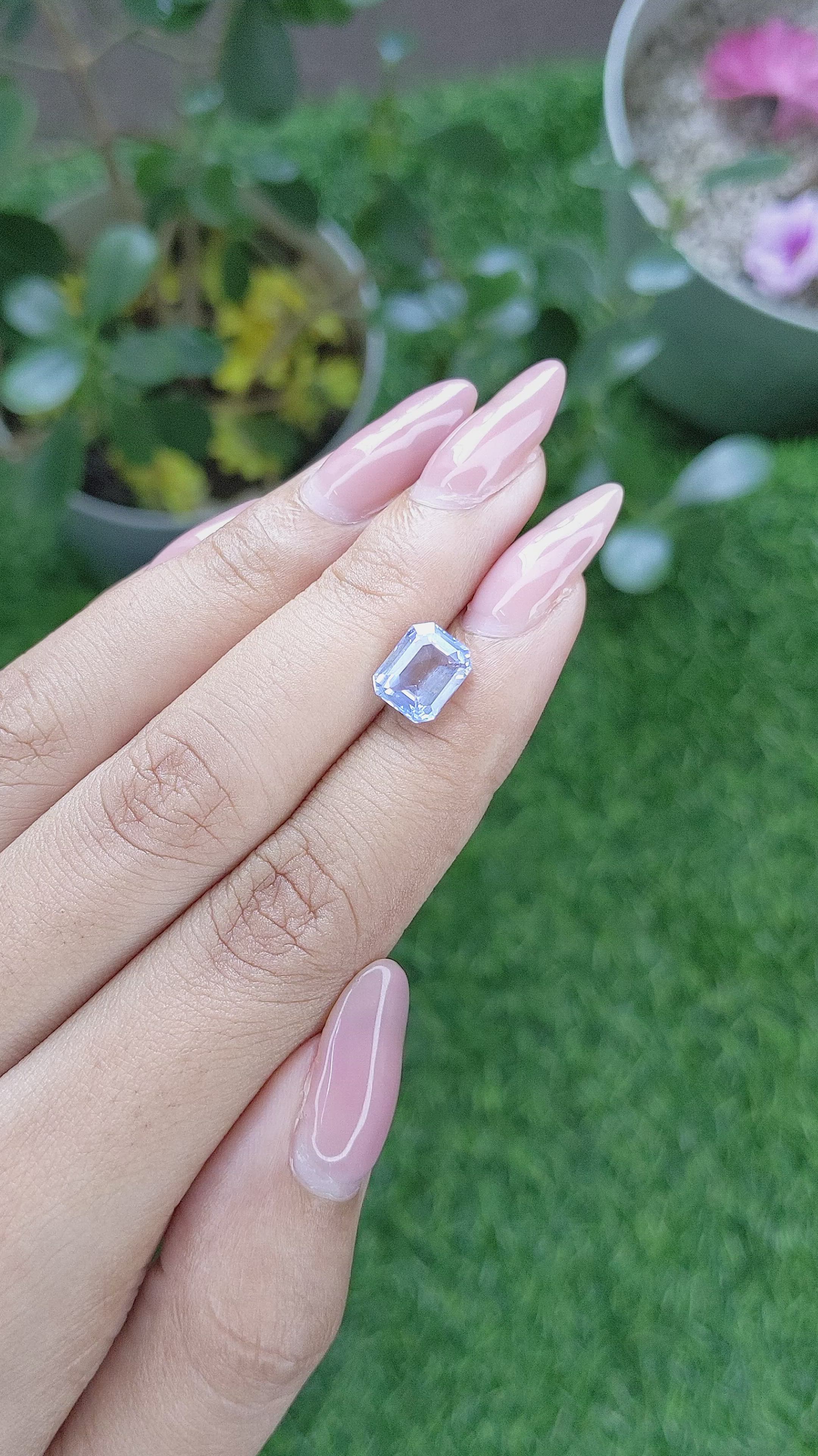 2.99 Ct. Blue Sapphire from Tanzania Size Video