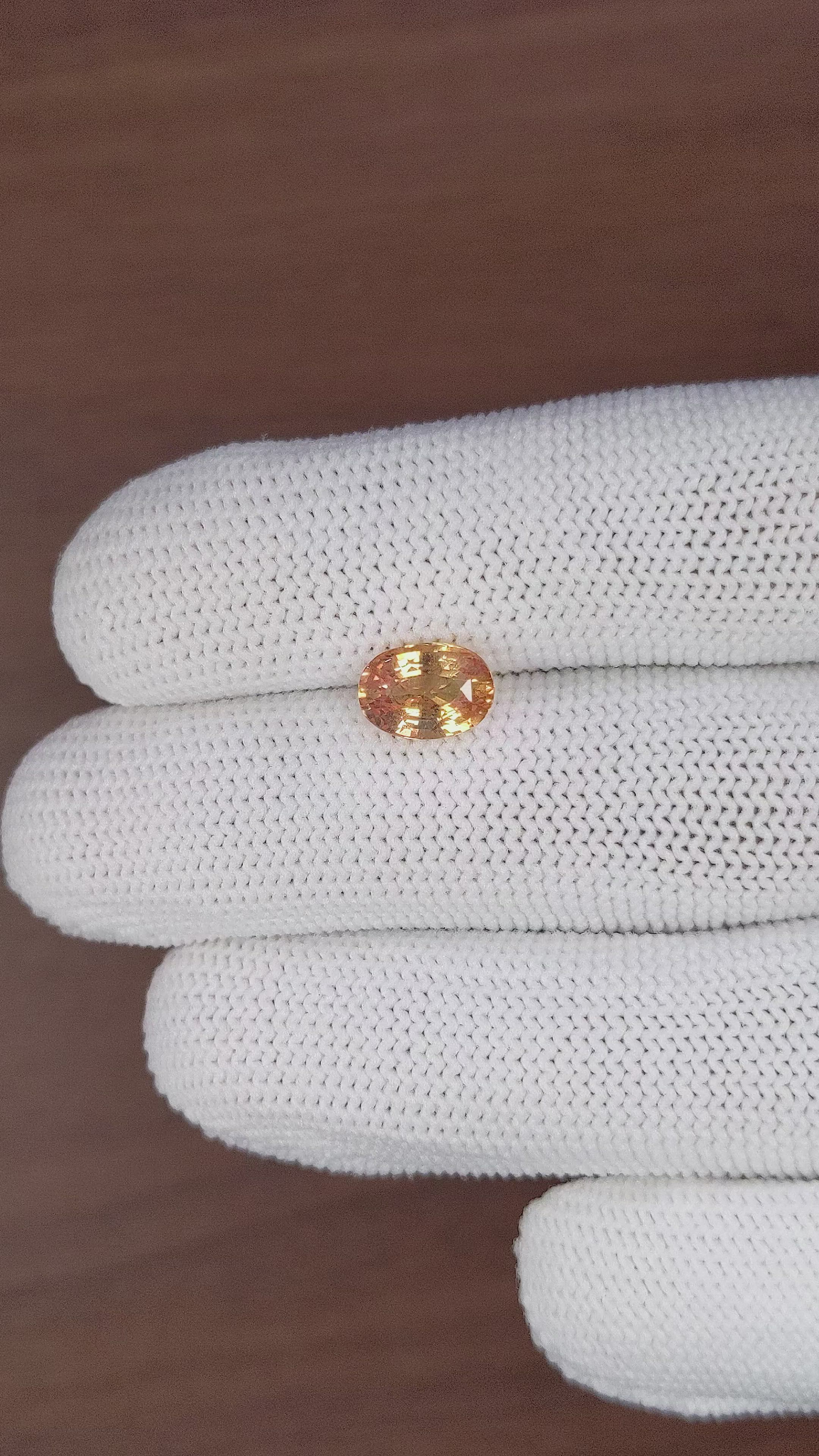 2.65 Ct. Padparadscha Sapphire from Madagascar Size Video