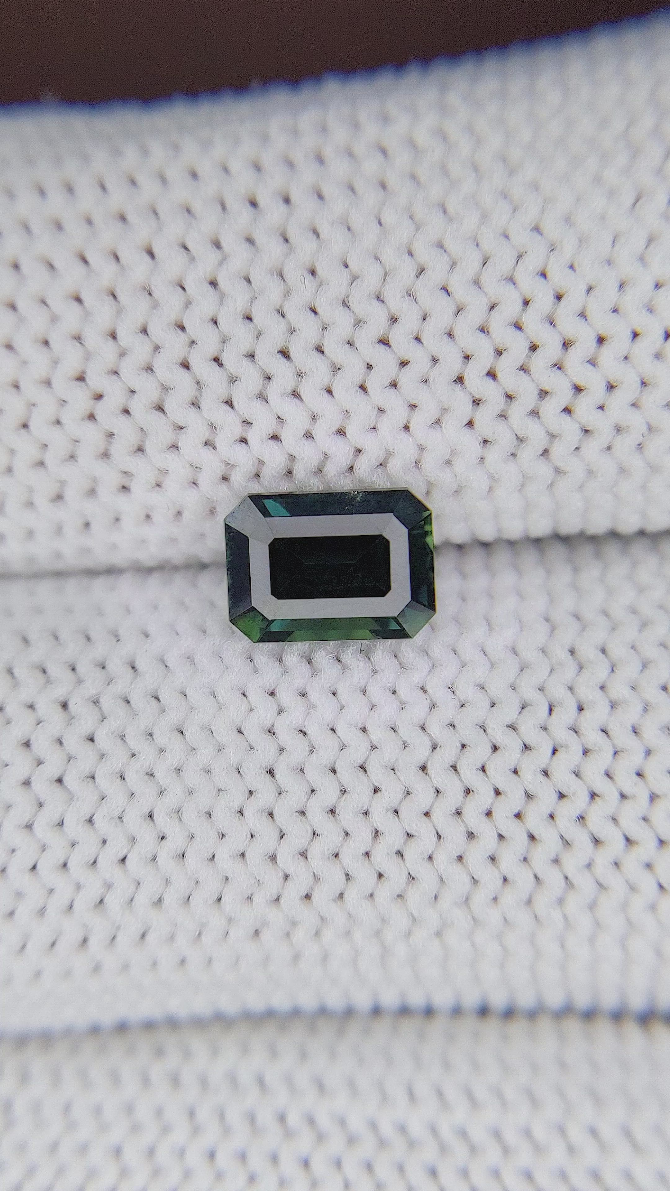 1.69 Ct. Bluish Green Sapphire from Tanzania Size Video