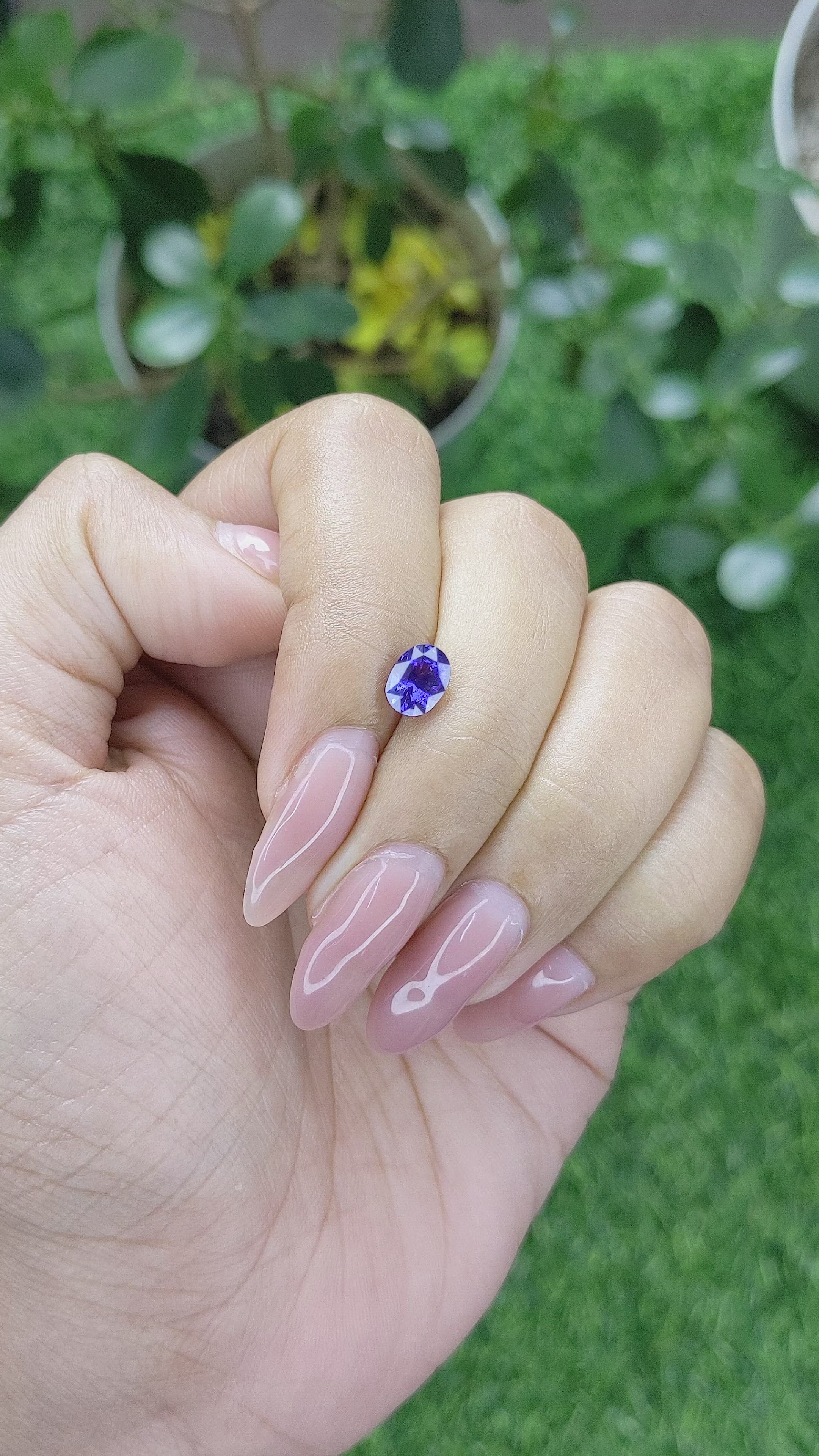 1.17 Ct. Color Change Sapphire from Tanzania Size Video