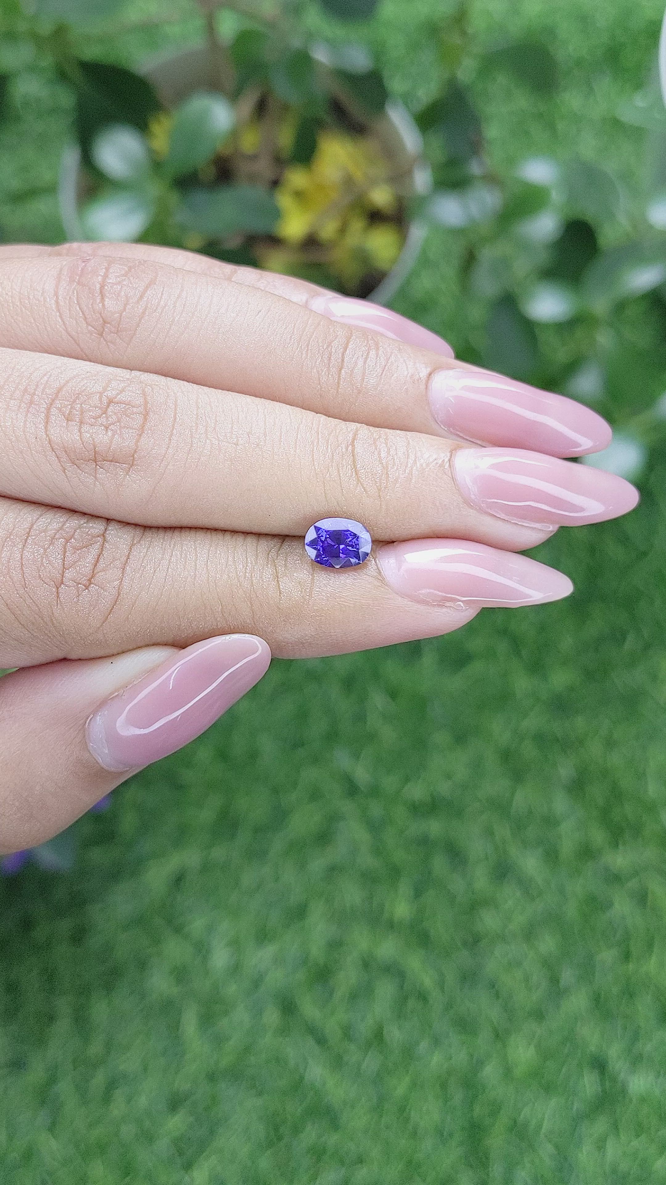 1.17 Ct. Color Change Sapphire from Tanzania Size Video