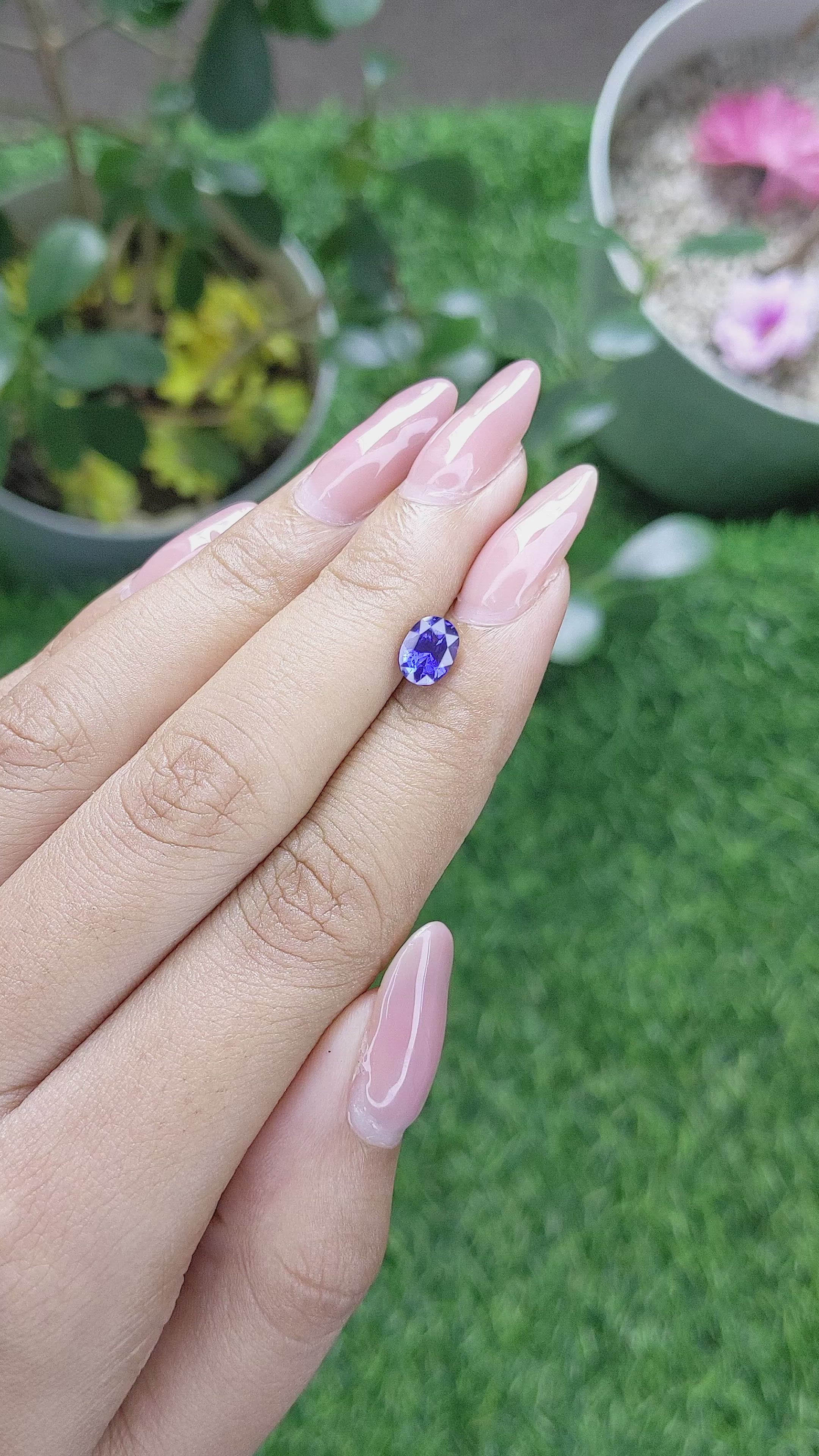 1.17 Ct. Color Change Sapphire from Tanzania Size Video