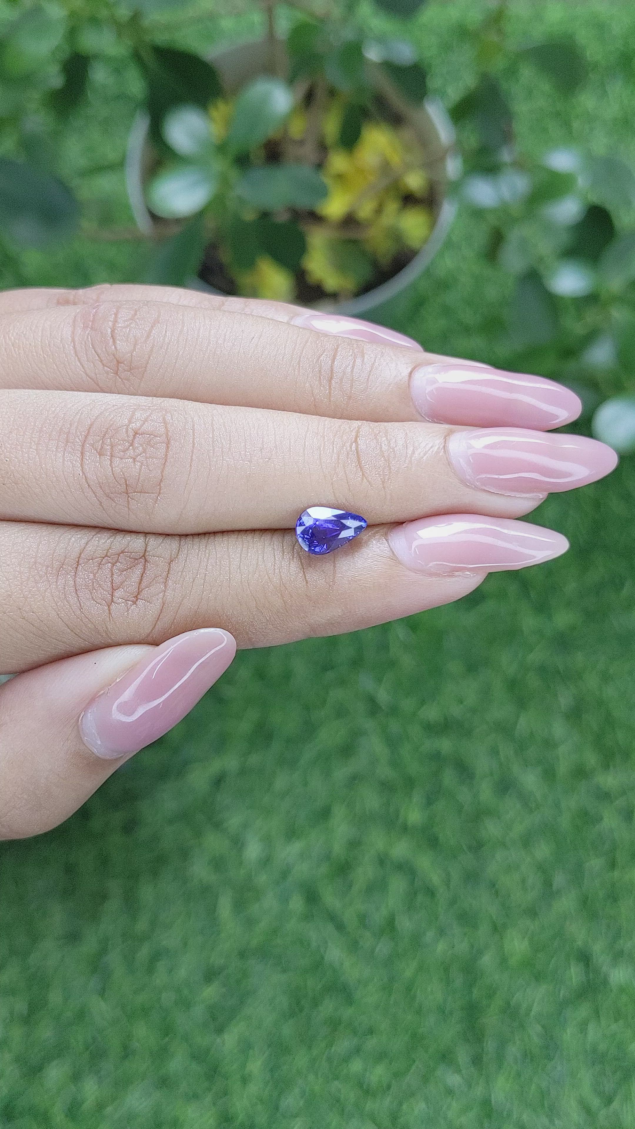 1.56 Ct. Color Change Sapphire from Tanzania Size Video