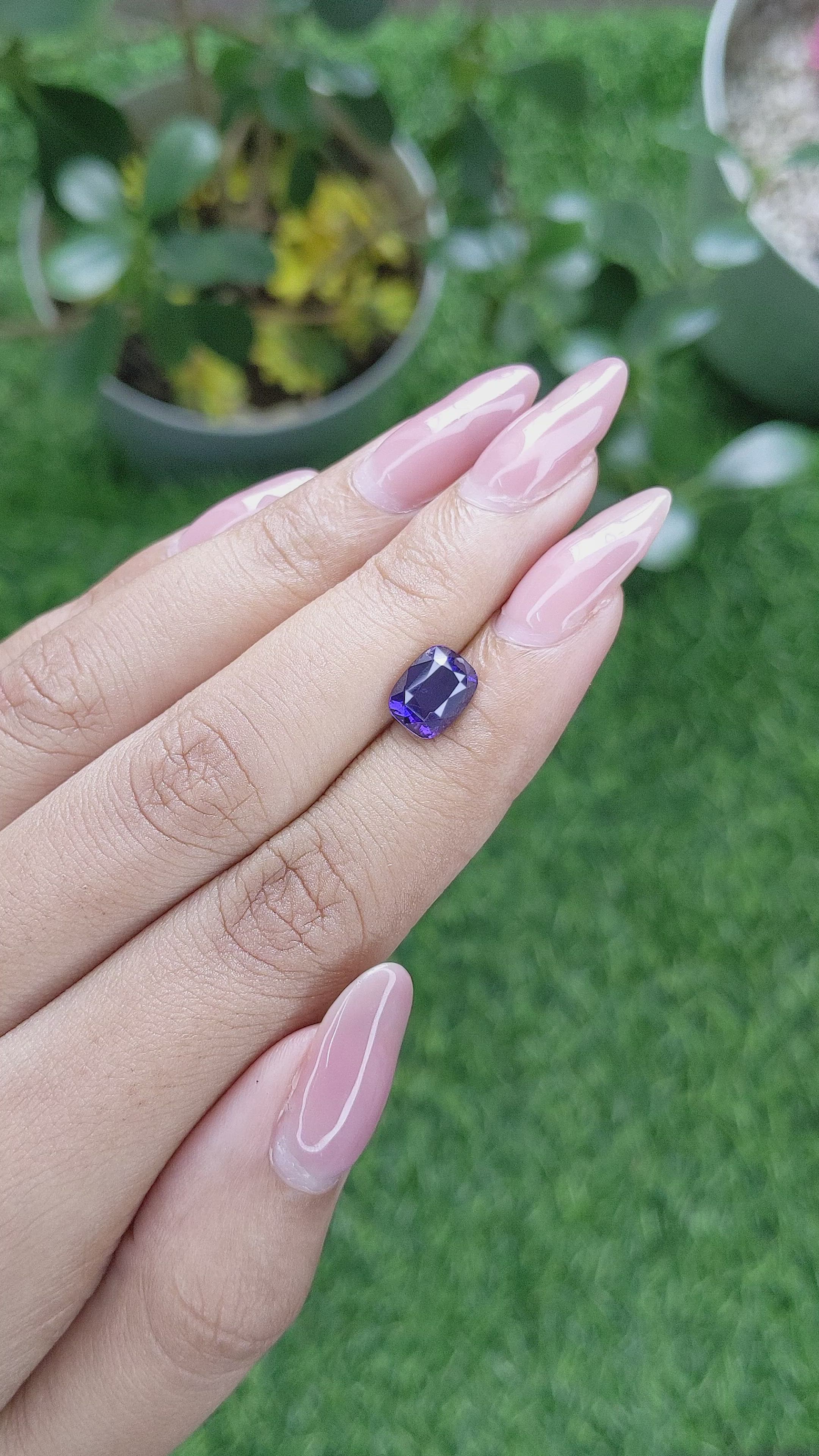 2.59 Ct. Color Change Sapphire from Tanzania Size Video