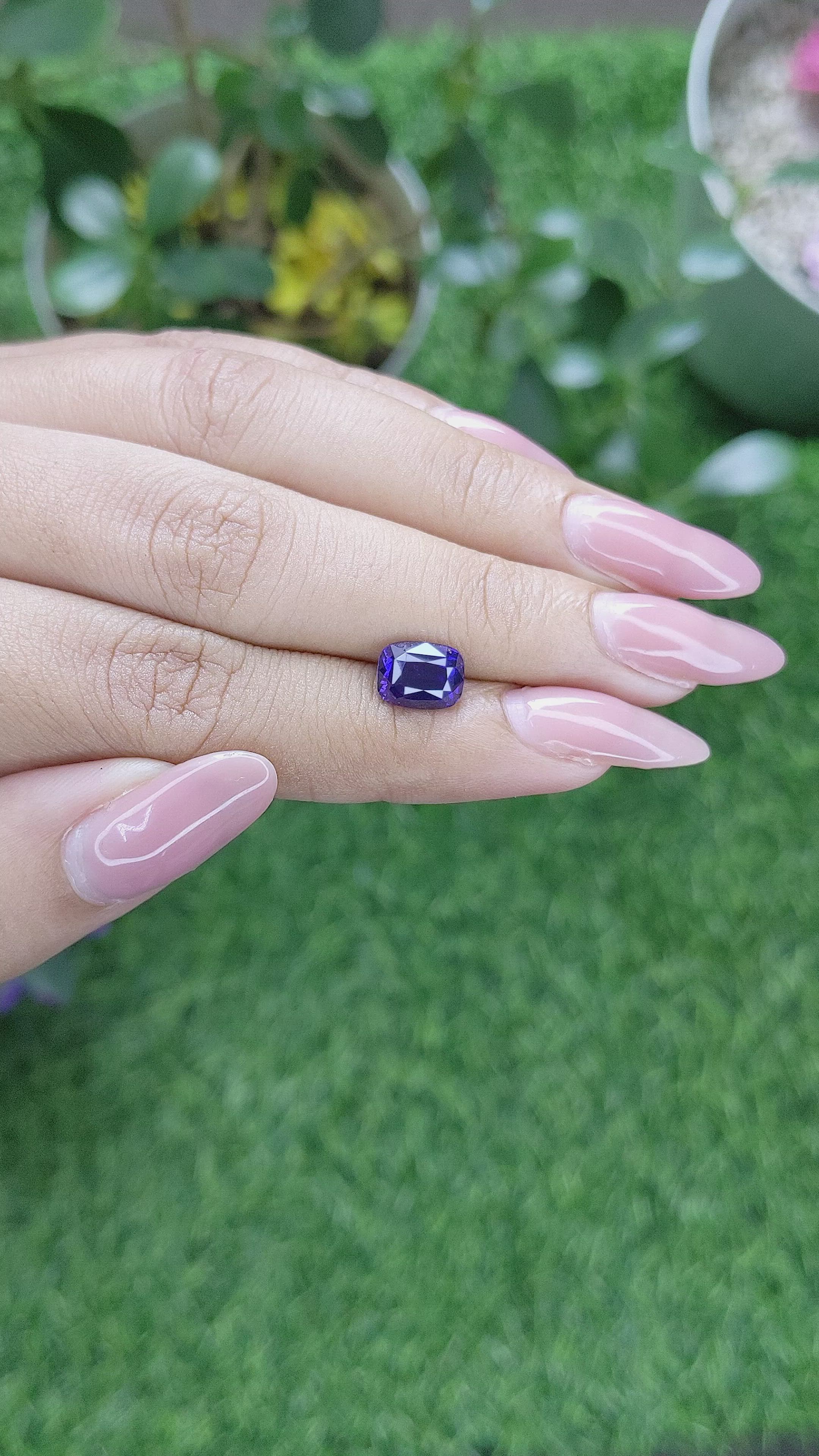 2.59 Ct. Color Change Sapphire from Tanzania Size Video