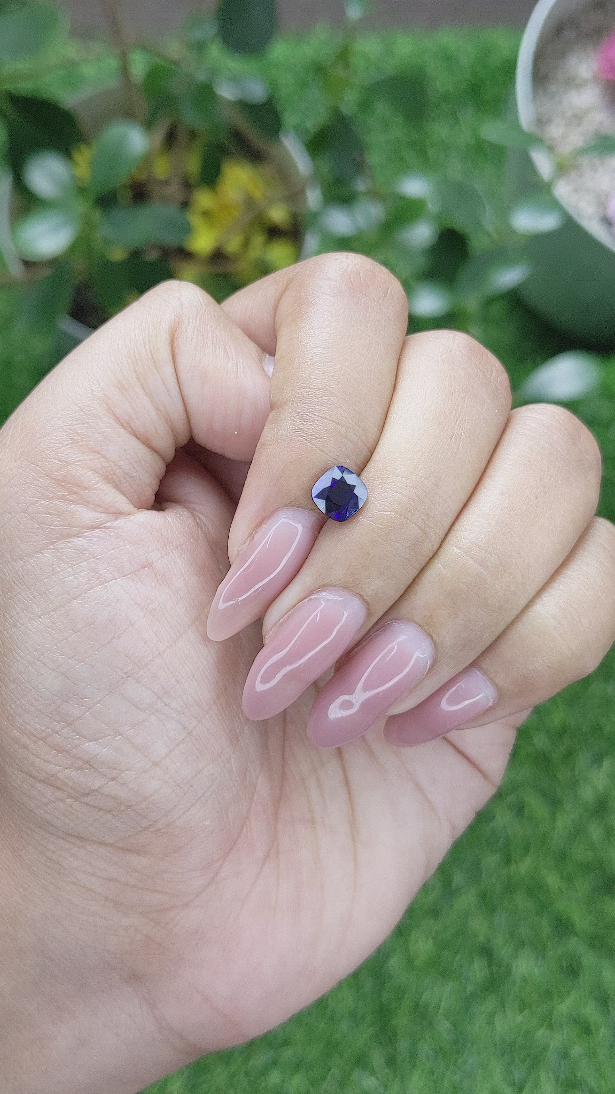 1.19 Ct. Blue Sapphire from Tanzania Size Video