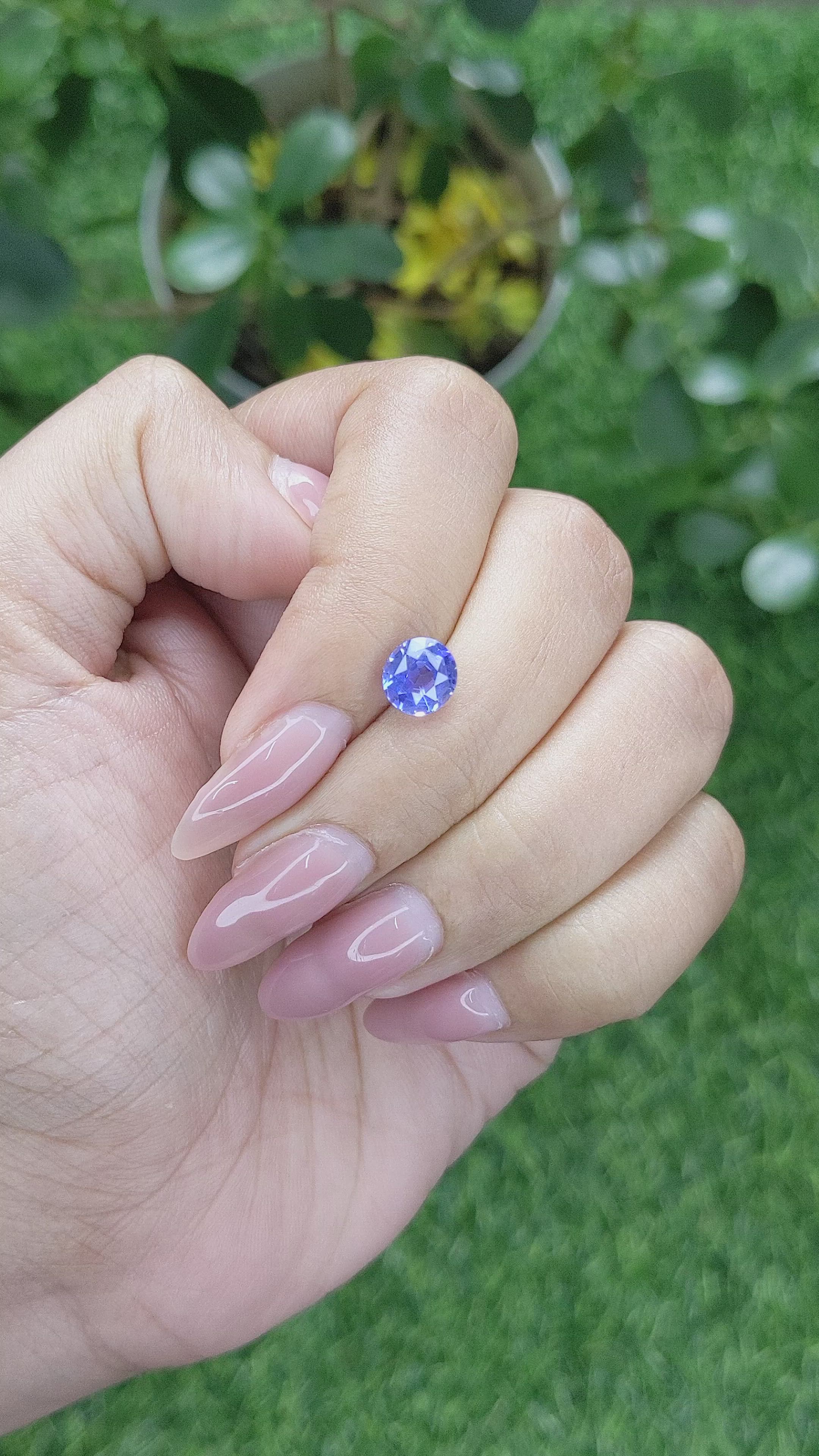 1.80 Ct. Blue Sapphire from Tanzania Size Video