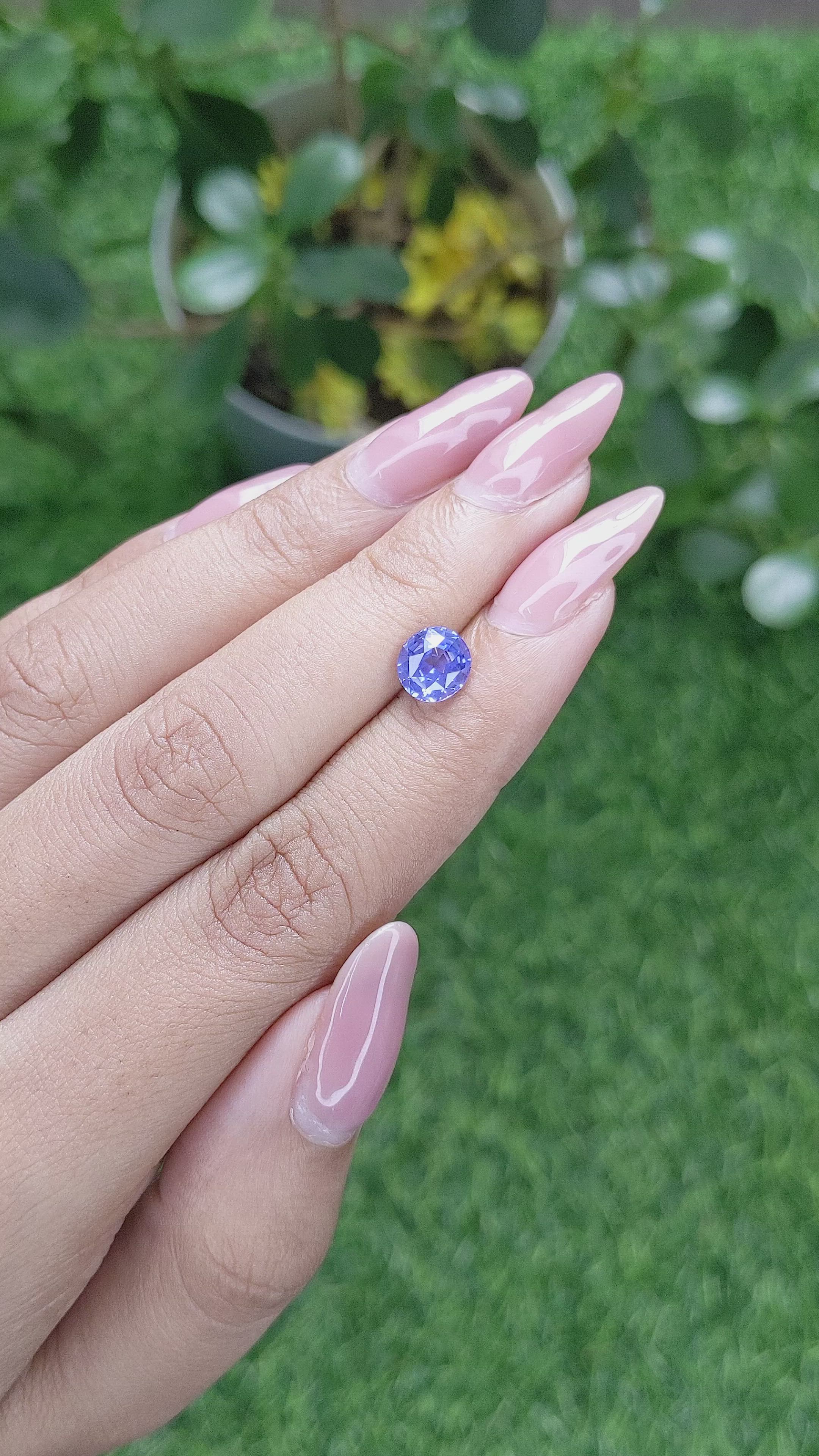 1.80 Ct. Blue Sapphire from Tanzania Size Video