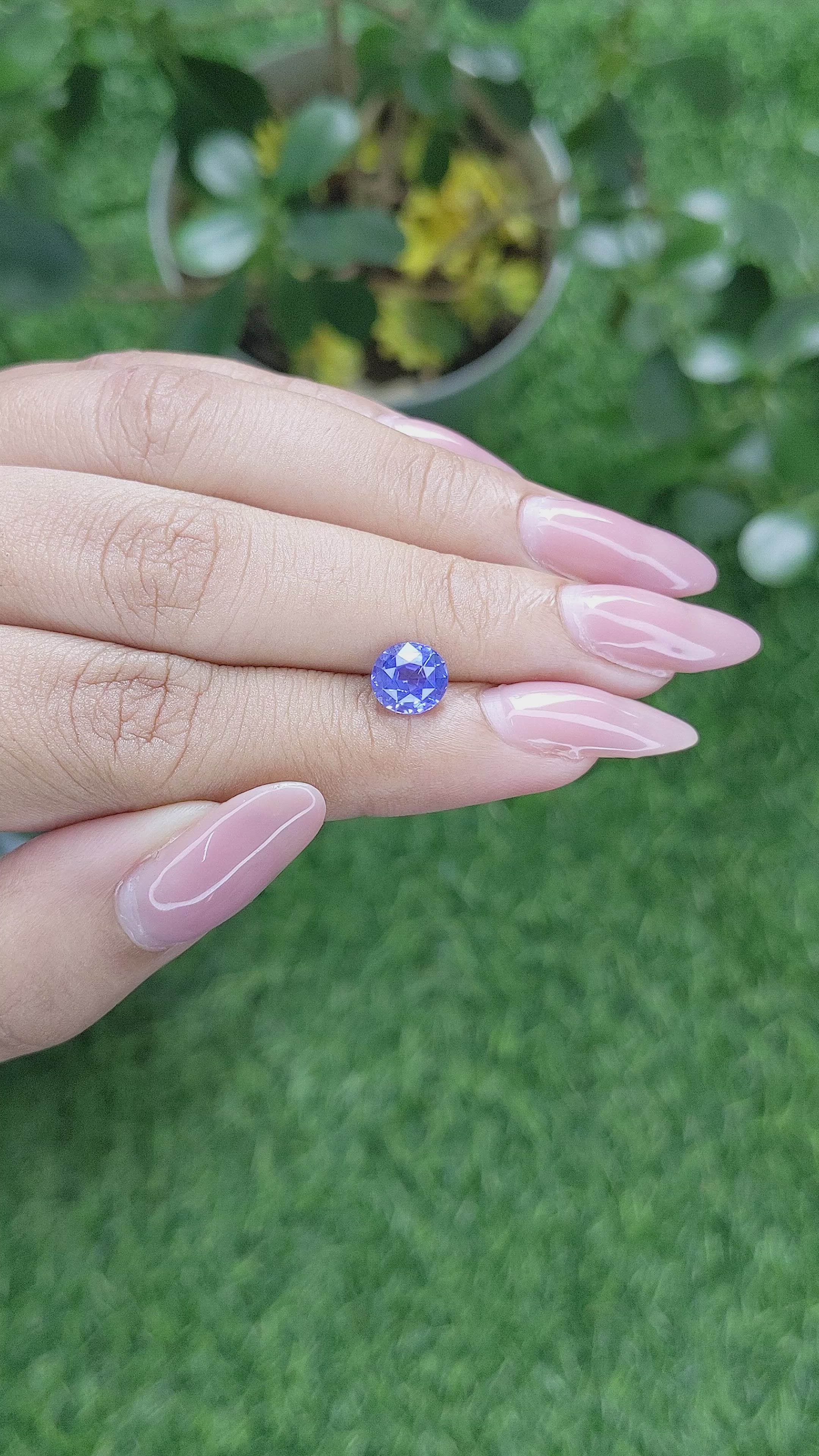 1.80 Ct. Blue Sapphire from Tanzania Size Video