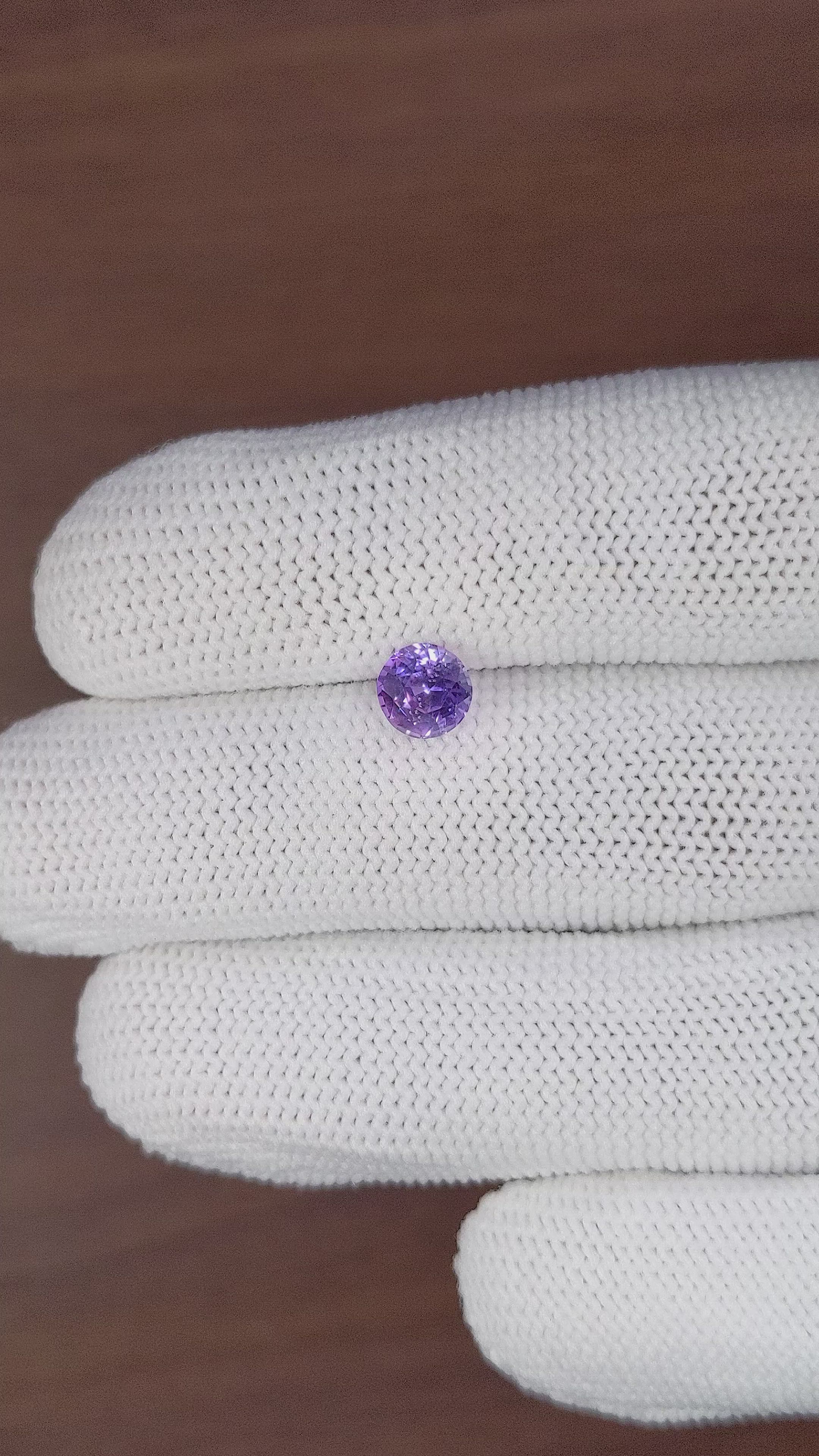 1.24 Ct. Purple Sapphire from Tanzania Size Video