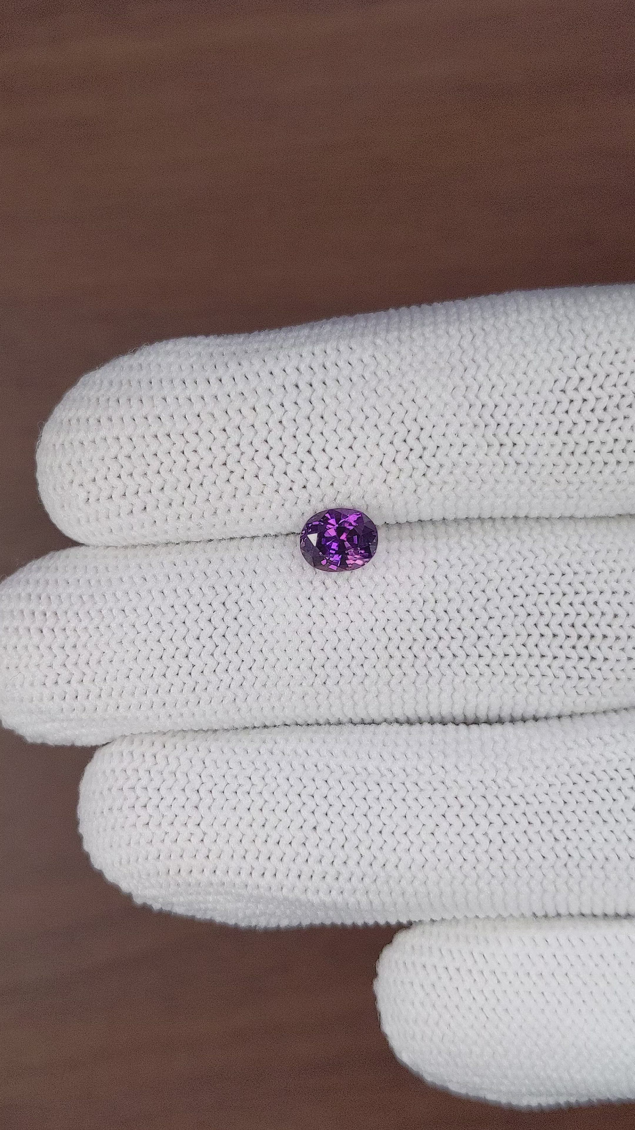 1.17 Ct. Purple Sapphire from Tanzania Size Video