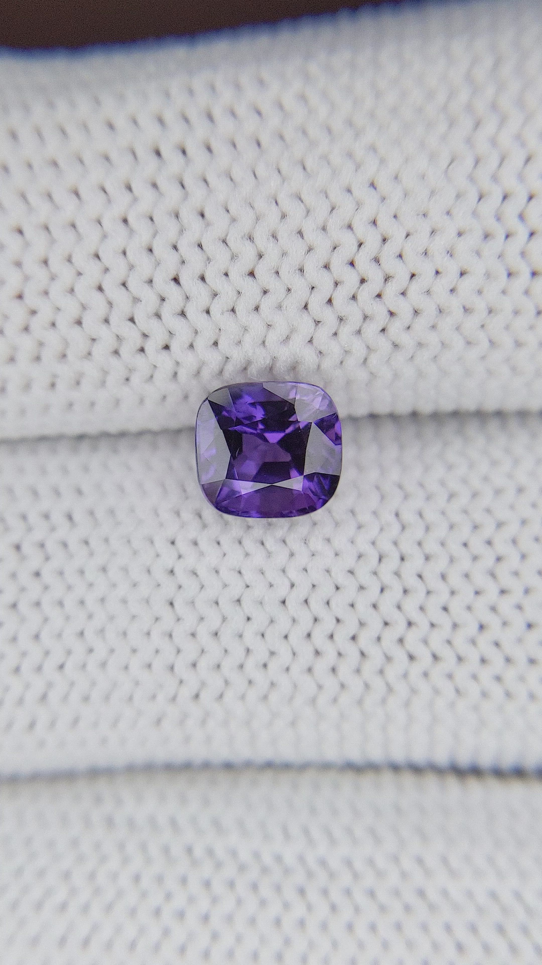 1.81 Ct. Bluish Purple Sapphire from Tanzania Size Video
