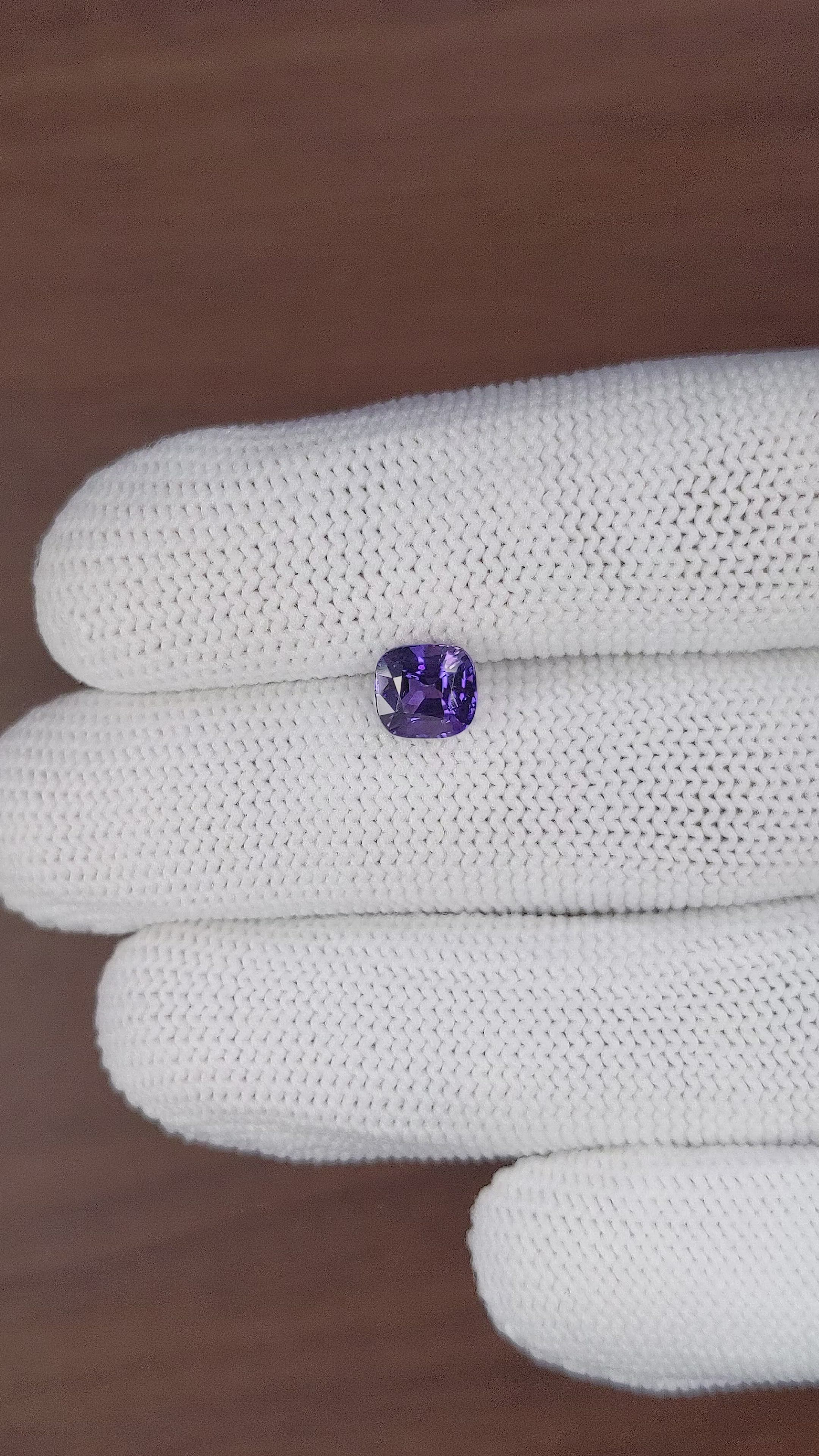 1.81 Ct. Bluish Purple Sapphire from Tanzania Size Video