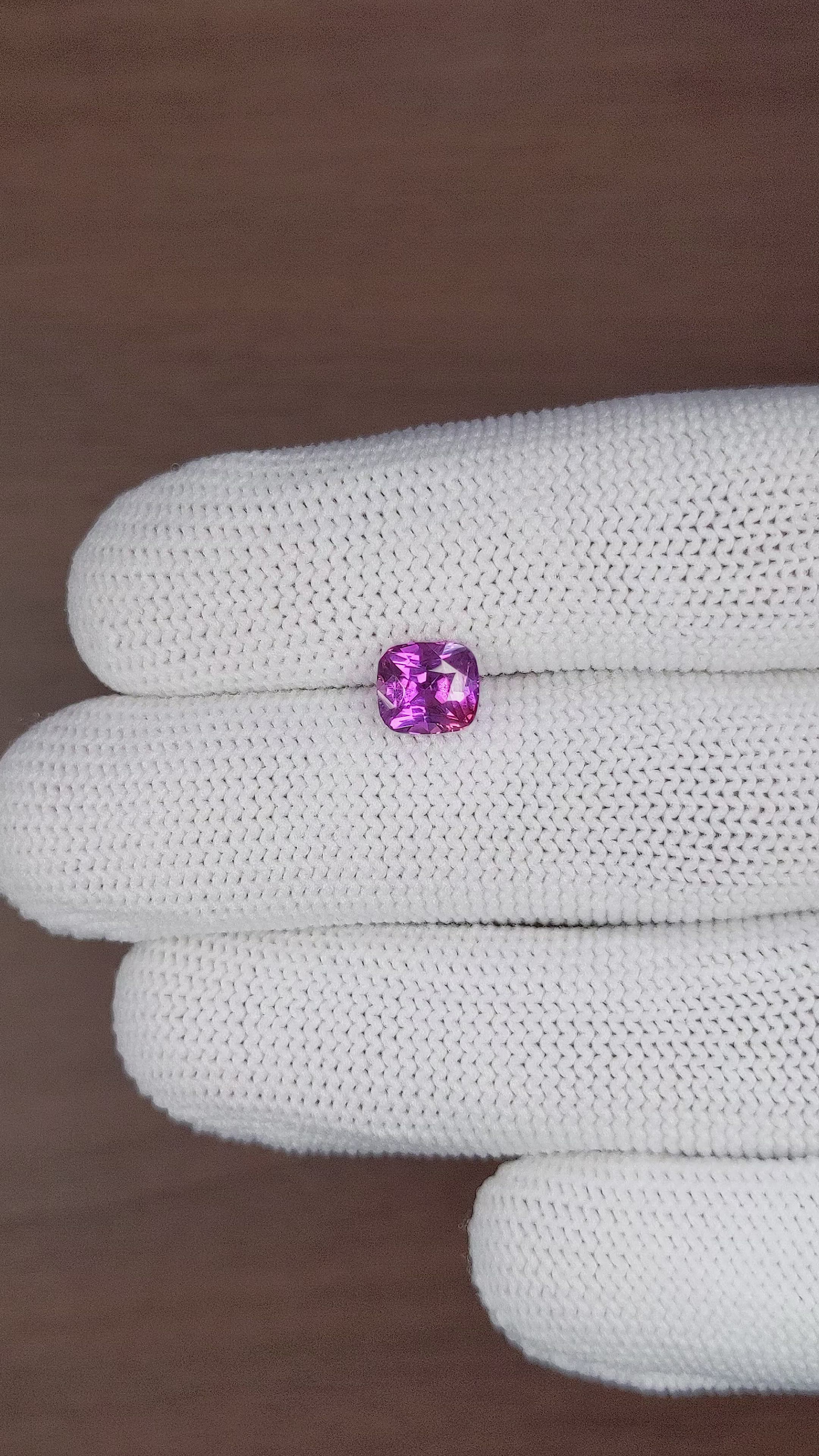 1.69 Ct. Pinkish Purple Sapphire from Tanzania Size Video