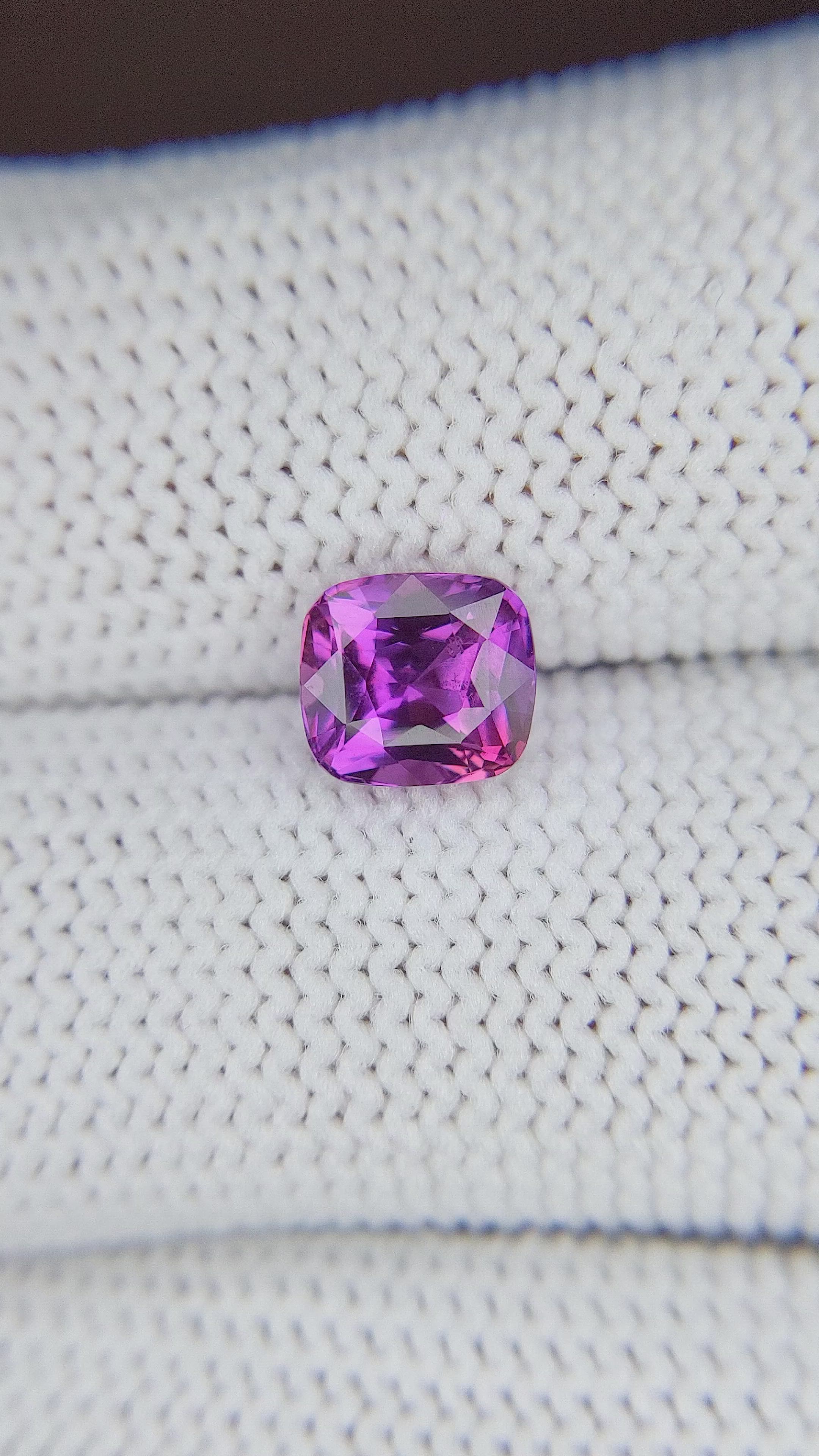 1.69 Ct. Pinkish Purple Sapphire from Tanzania Size Video