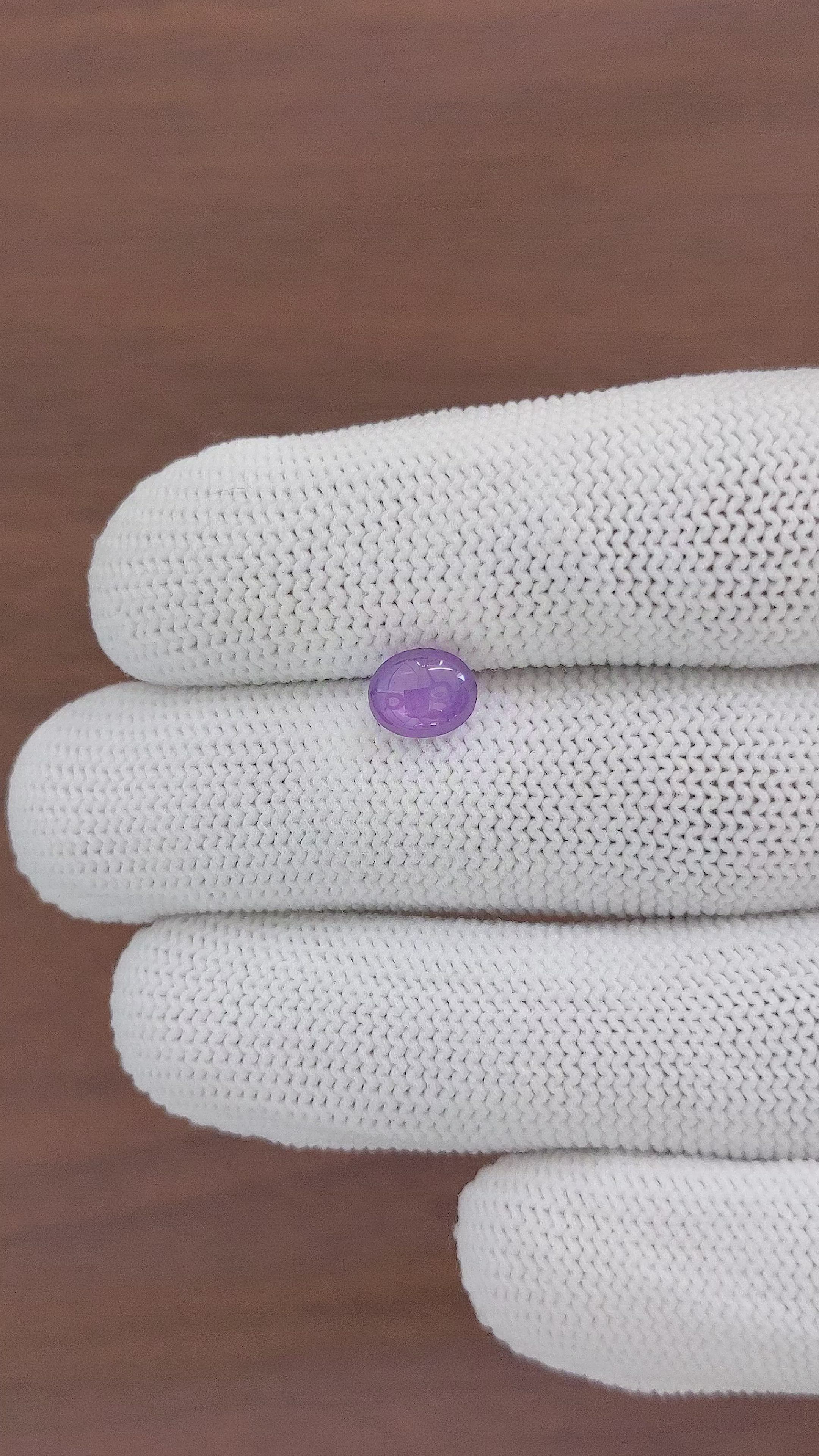 1.81 Ct. Purple Star Sapphire from Madagascar Size Video