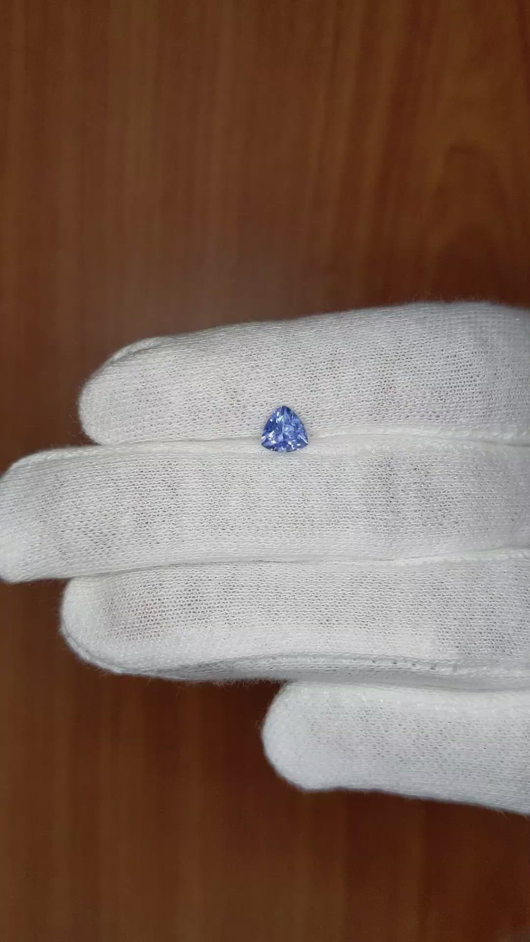 0.70 Ct. Blue Sapphire from Ceylon (Sri Lanka) Size Video