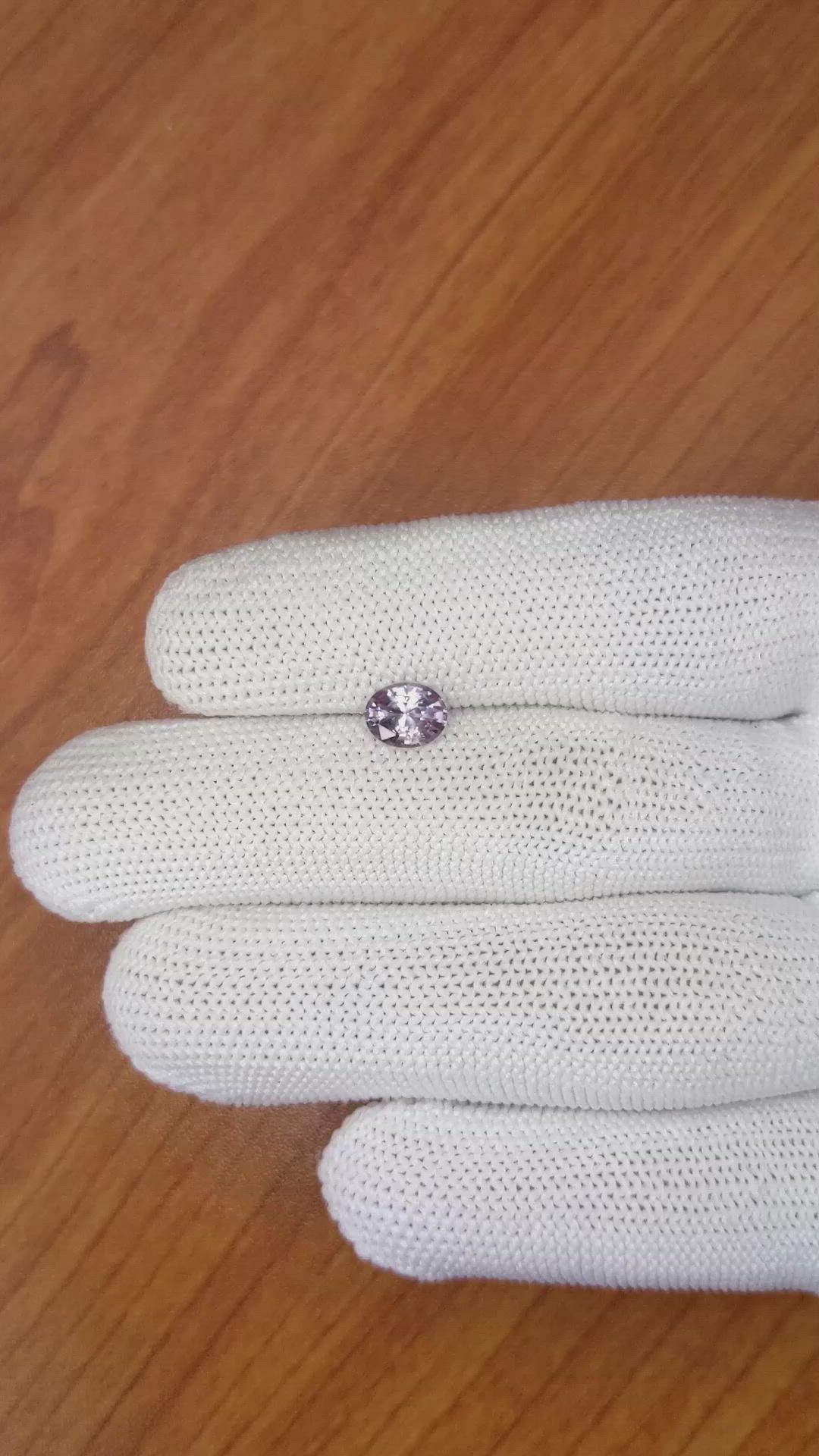 1.16 Ct. Pinkish Purple Sapphire from Ceylon (Sri Lanka) Size Video