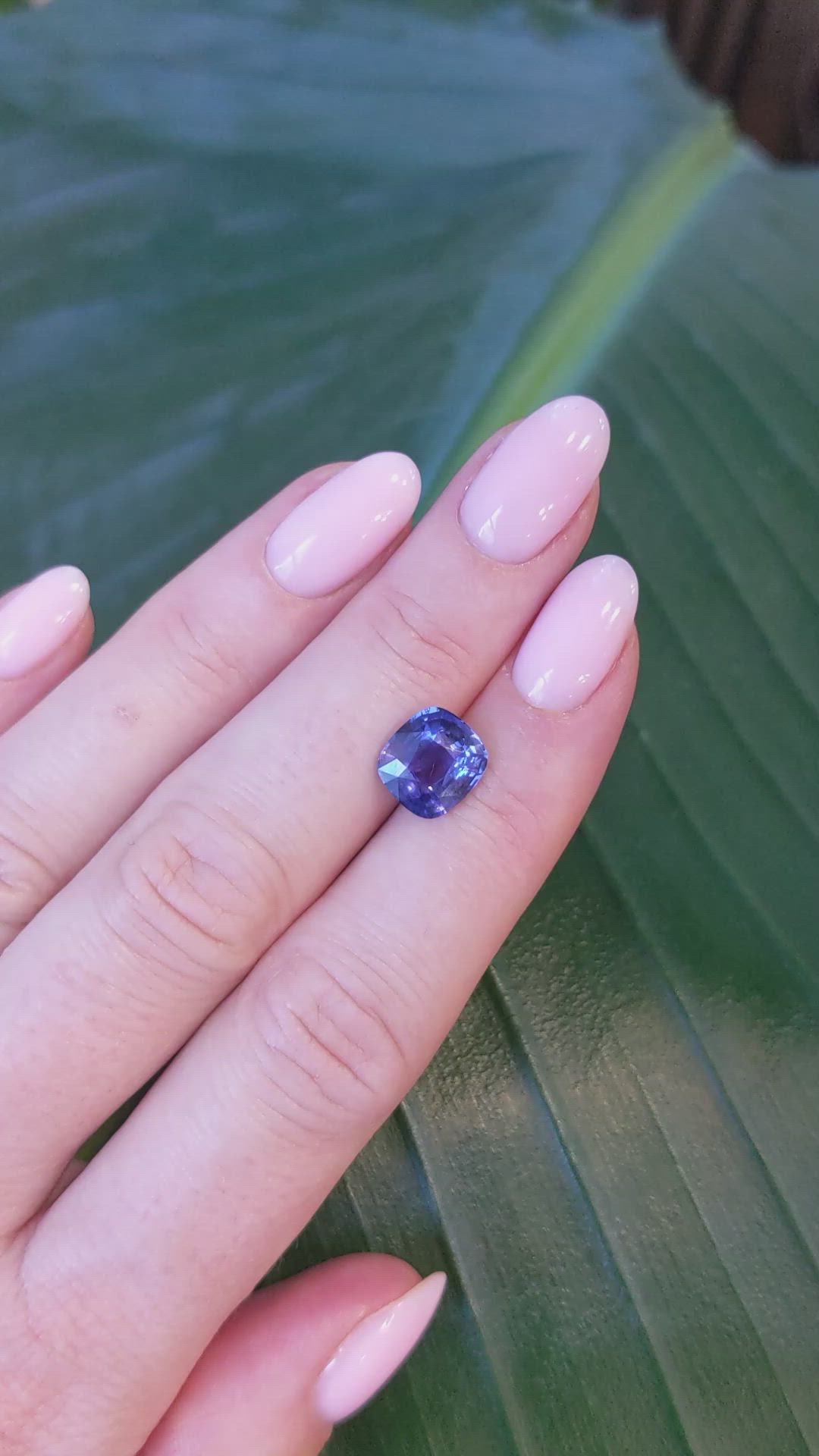 3.04 Ct. Blue Sapphire from Ceylon (Sri Lanka) Size Video