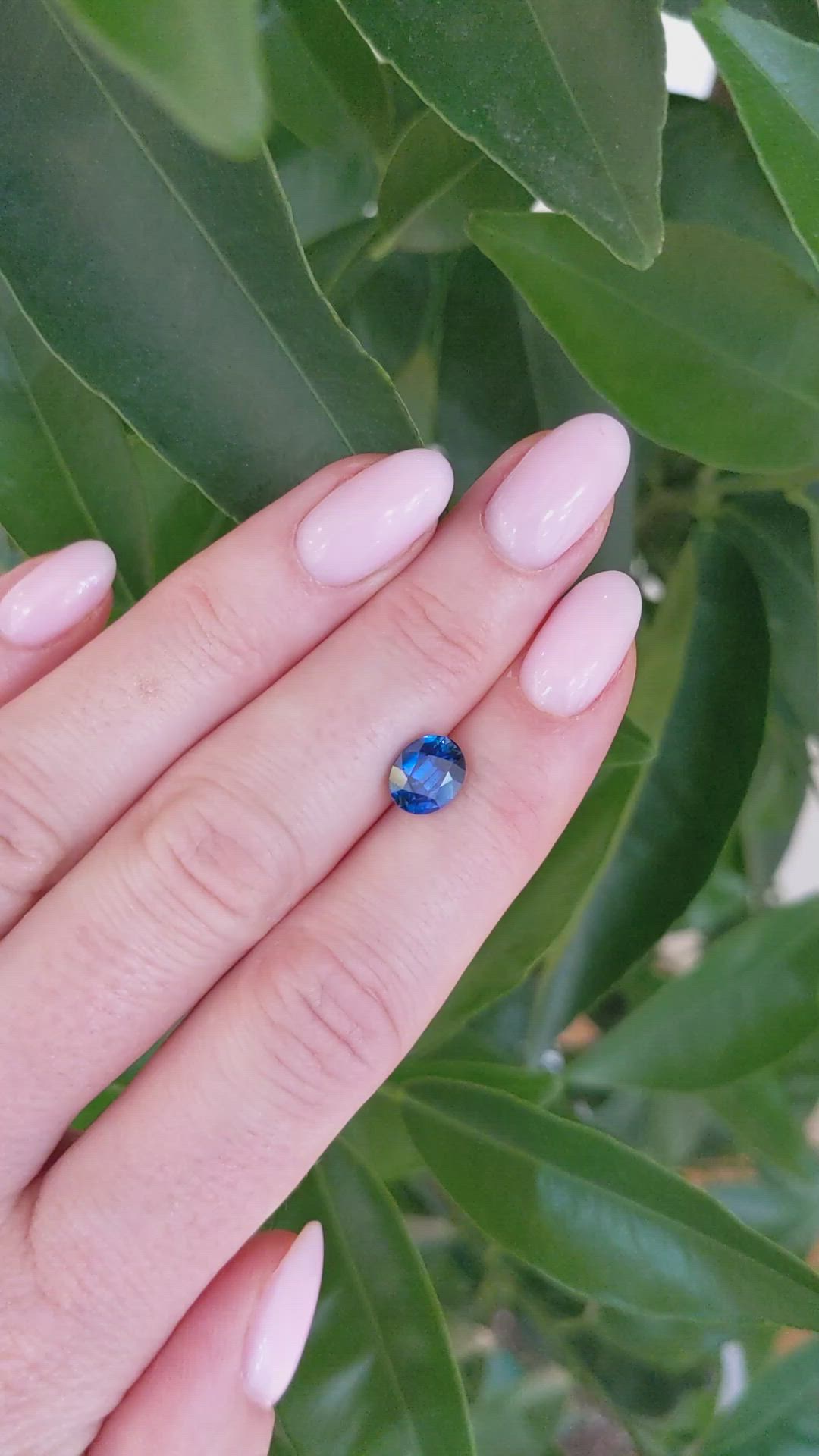 2.09 Ct. Blue Sapphire from Ceylon (Sri Lanka) Size Video