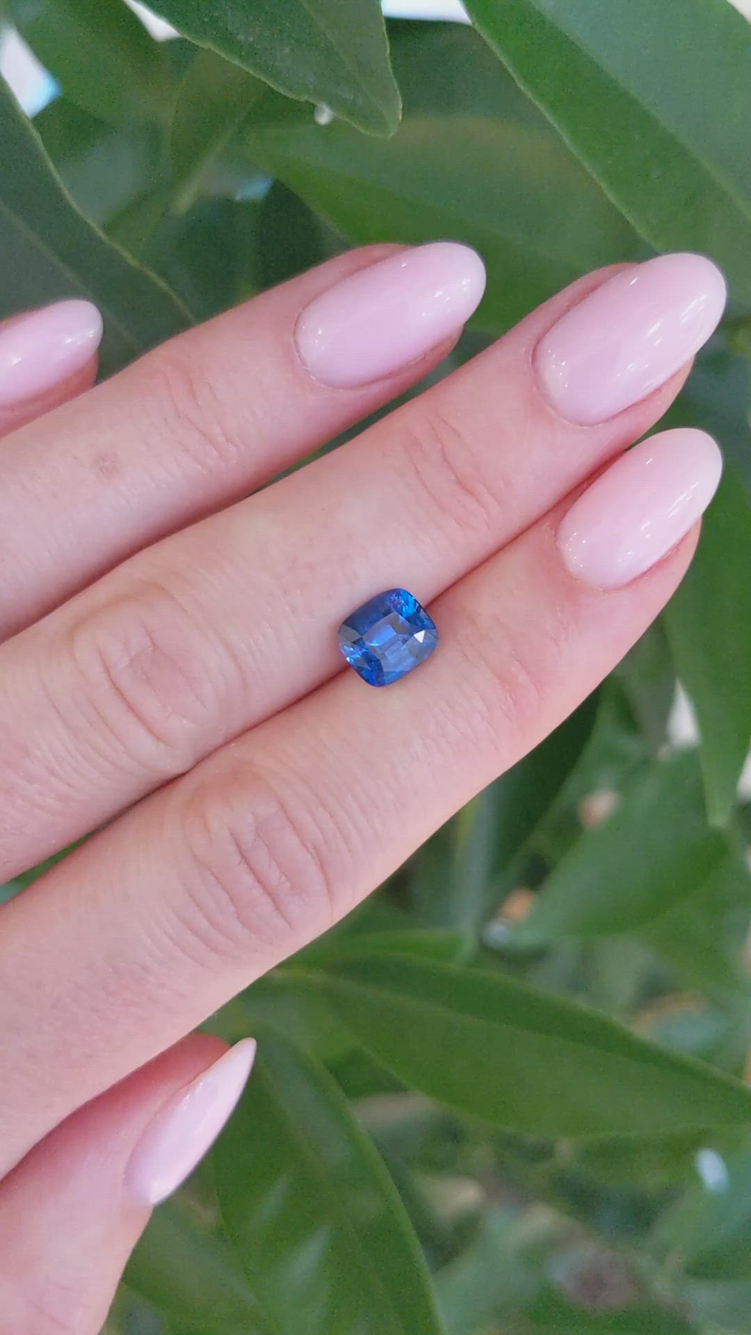 2.17 Ct. Blue Sapphire from Ceylon (Sri Lanka) Size Video