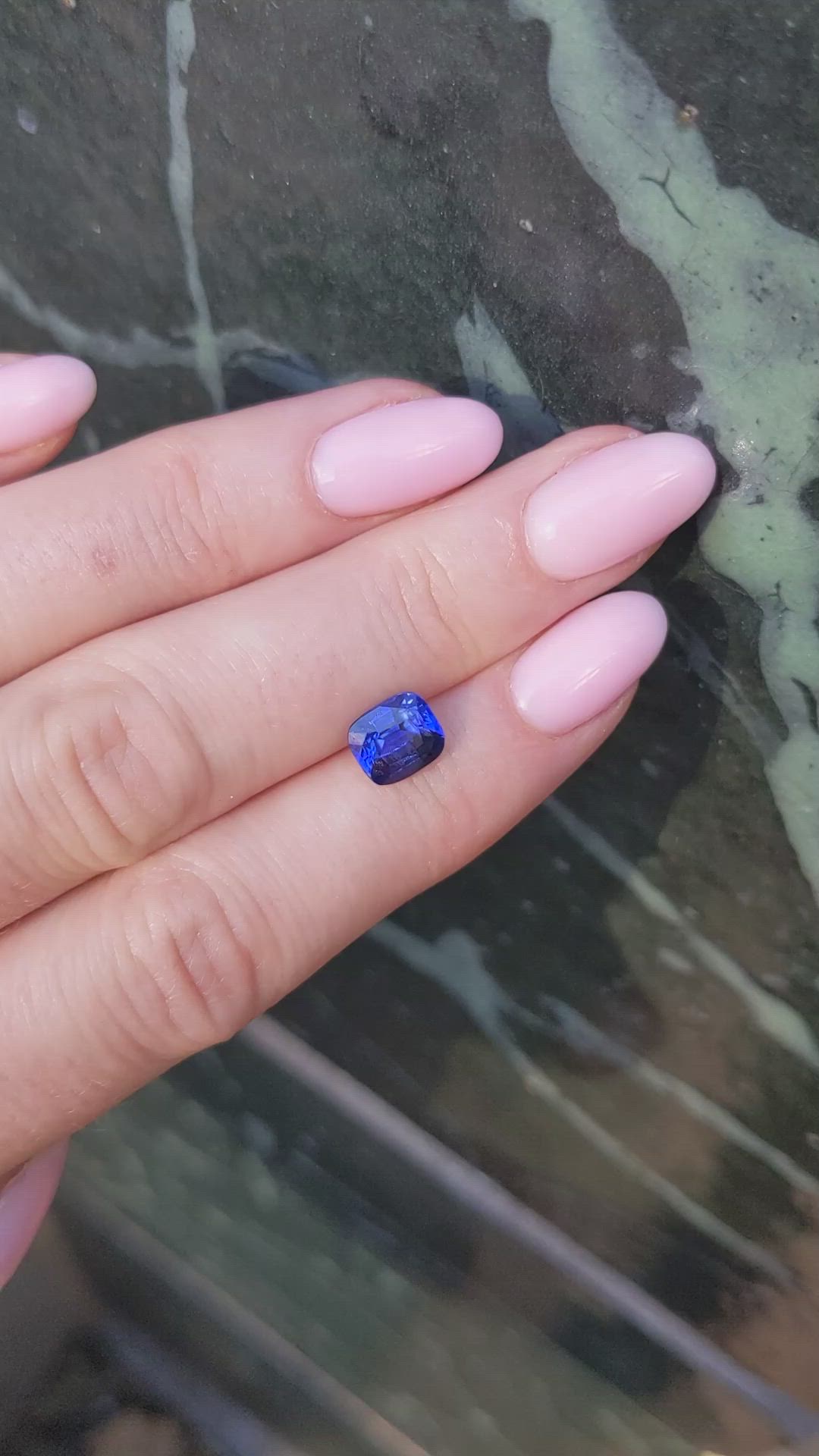 2.17 Ct. Blue Sapphire from Ceylon (Sri Lanka) Size Video