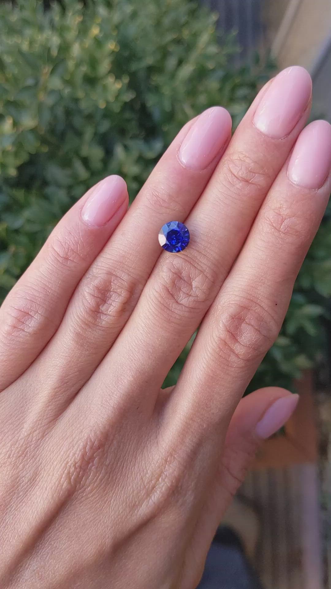 2.19 Ct. Blue Sapphire from Ceylon (Sri Lanka) Size Video