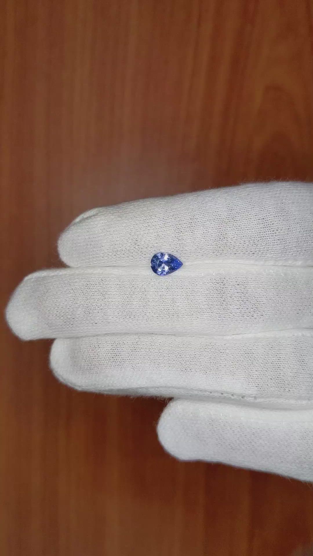 0.72 Ct. Blue Sapphire from Ceylon (Sri Lanka) Size Video
