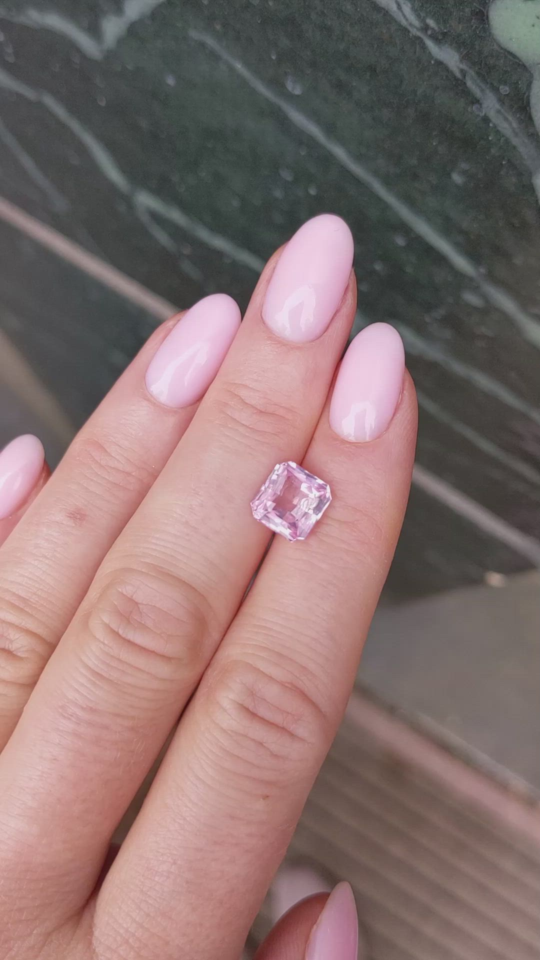 3.01 Ct. Pink Sapphire from Ceylon (Sri Lanka) Size Video